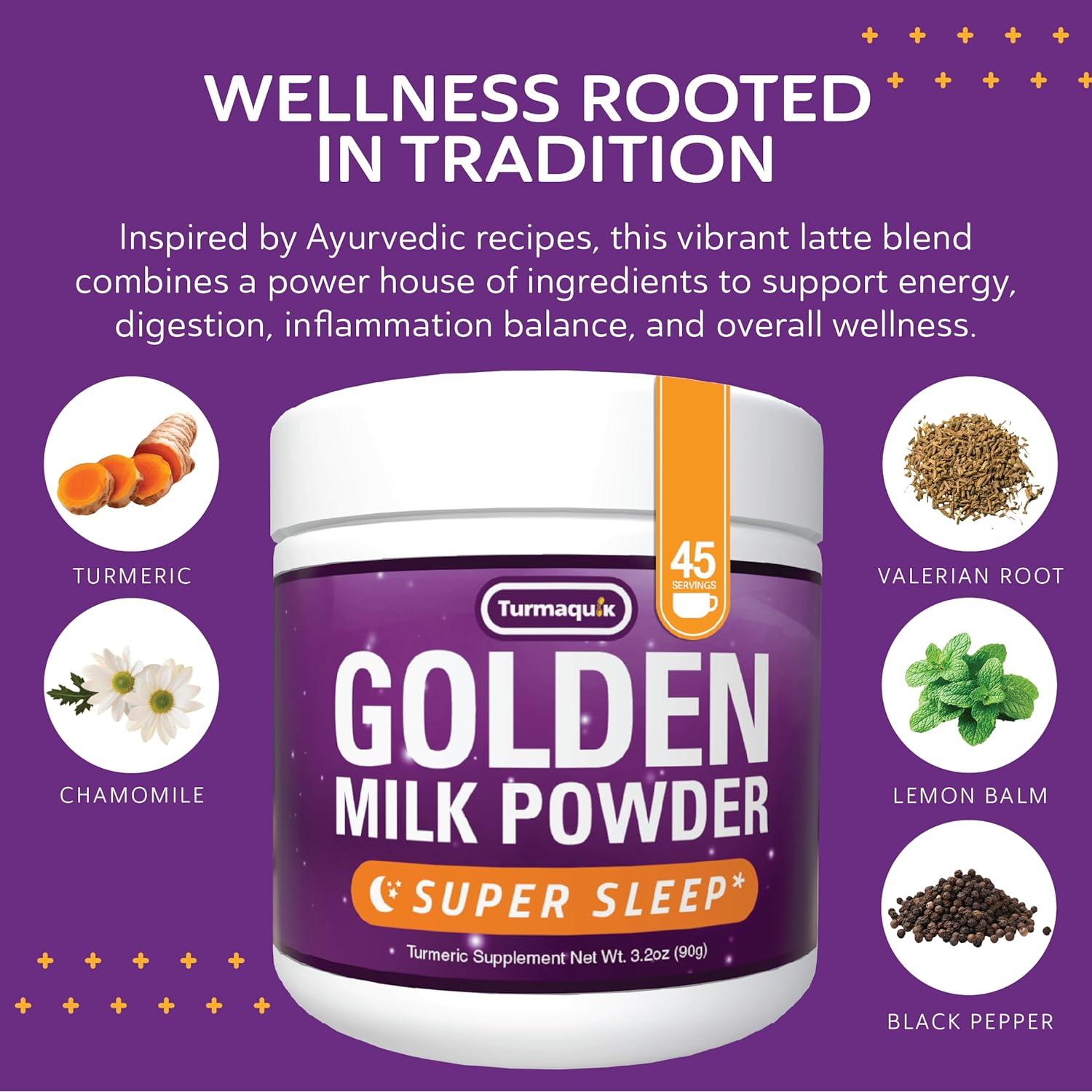 Polvo de Leche Dorada Orgánica Turmaquik 90g - Sueño Superior