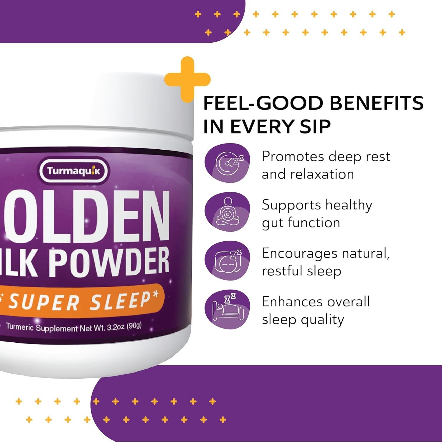 Polvo de Leche Dorada Orgánica Turmaquik 90g - Sueño Superior