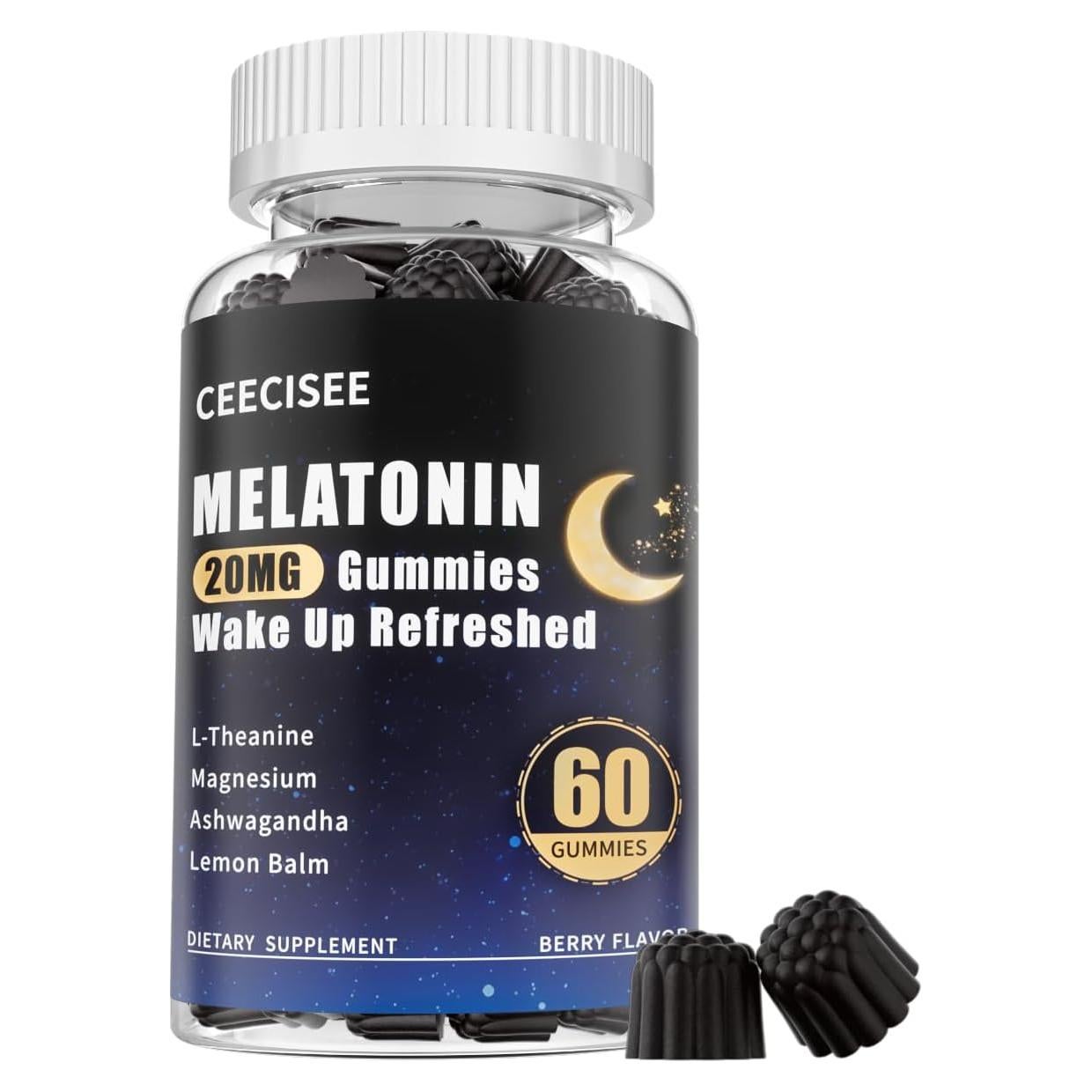 Gomitas de Melatonina 20mg Sin Azúcar Ceecisee 60 Unidades