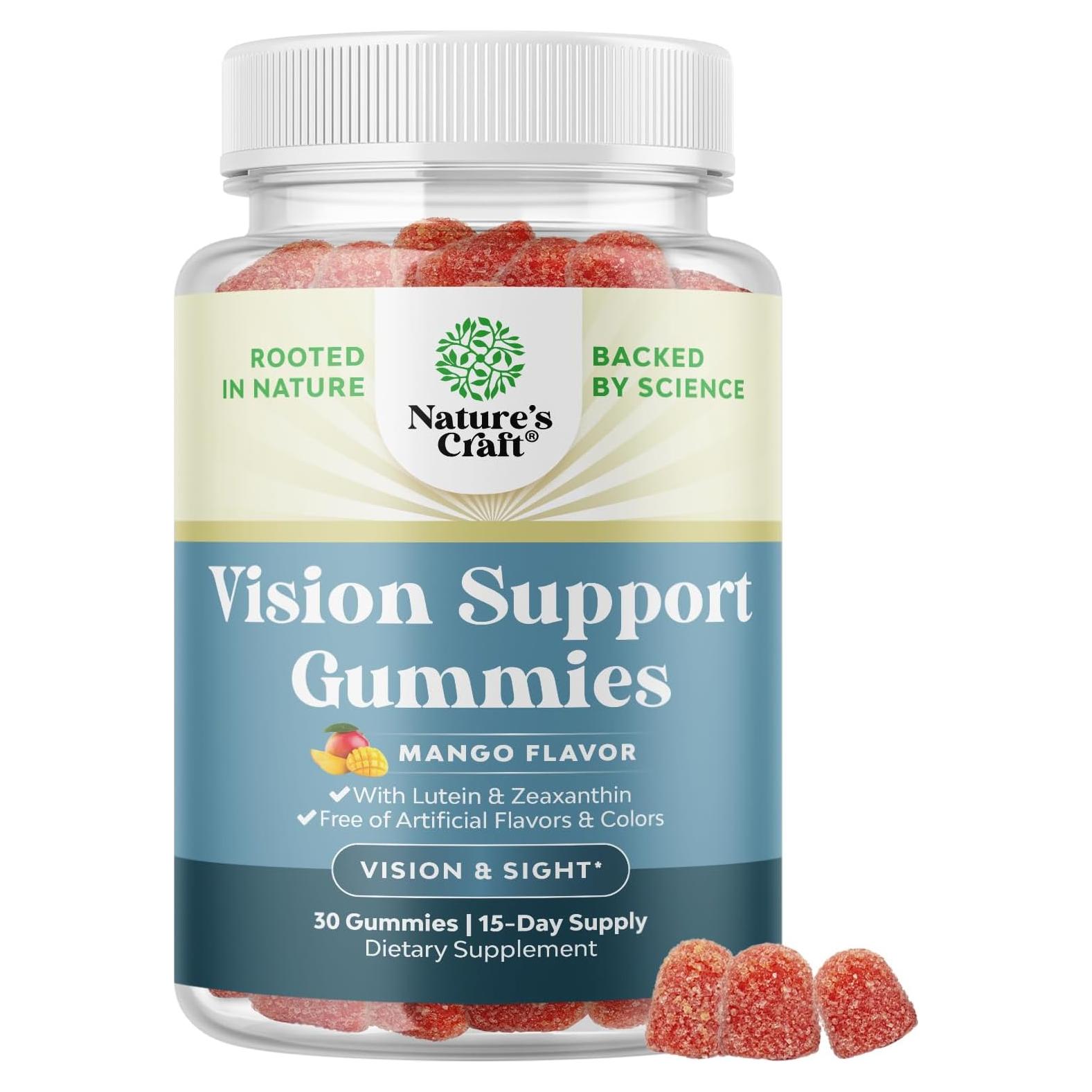 Gomitas de Luteína y Zeaxantina Natures Craft 30 Unidades