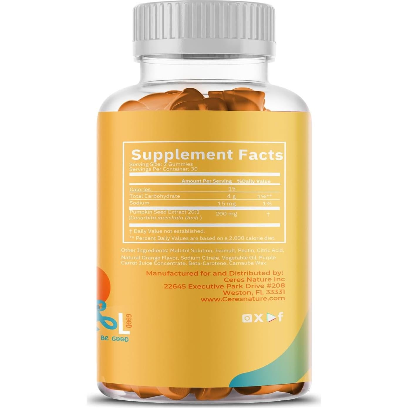 Gomitas de Aceite de Semilla de Calabaza Ceres Nature 4000 mg