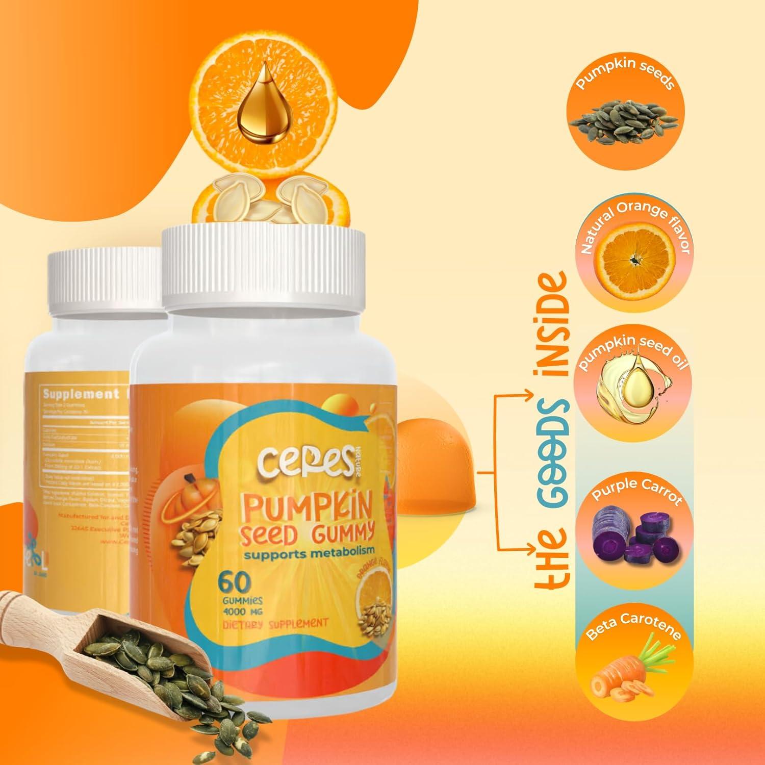 Gomitas de Aceite de Semilla de Calabaza Ceres Nature 4000 mg