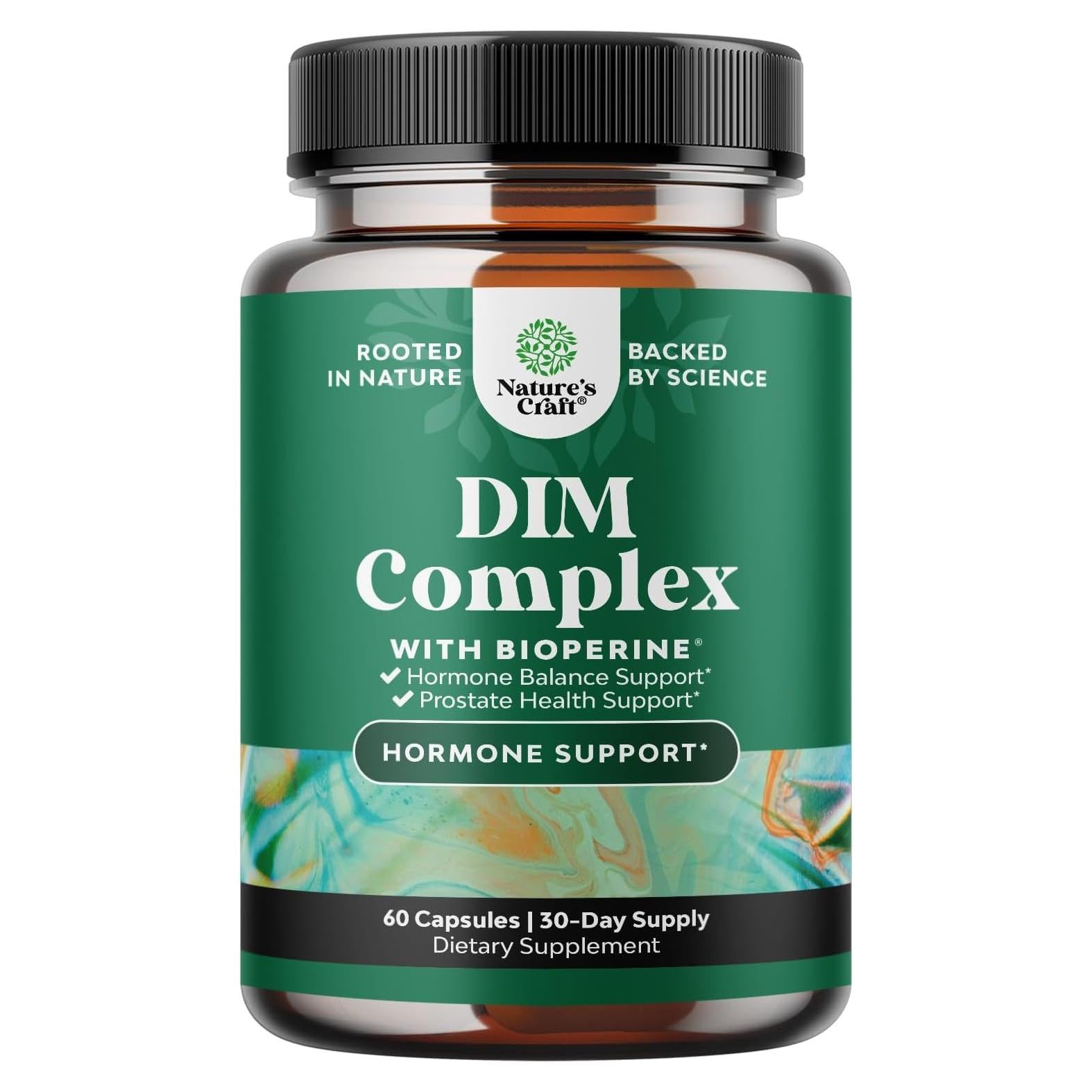 Suplemento DIM Puro Natures Craft 60 Cápsulas 200mg