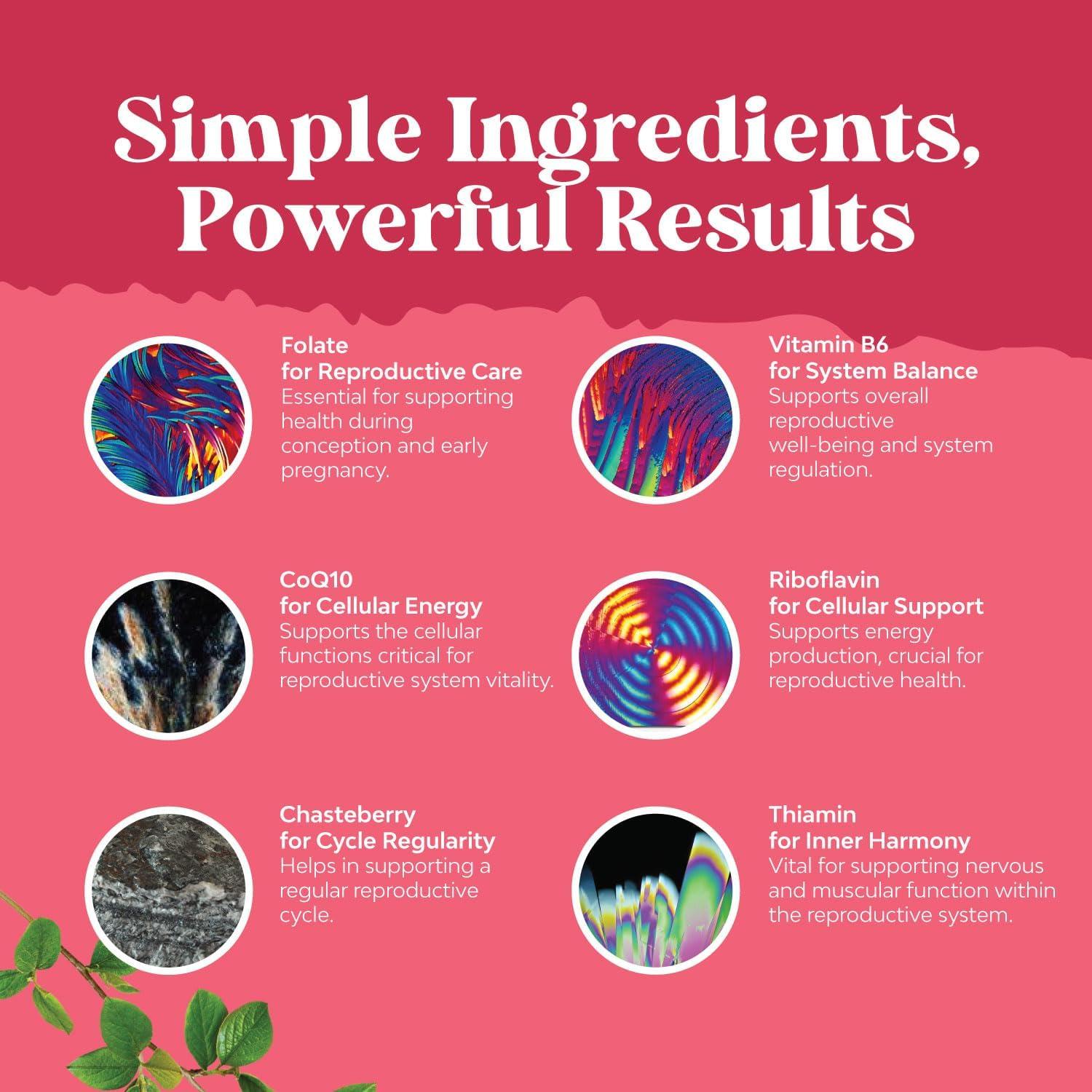 Suplemento de Fertilidad Femenina Natures Craft 120 Gomitas