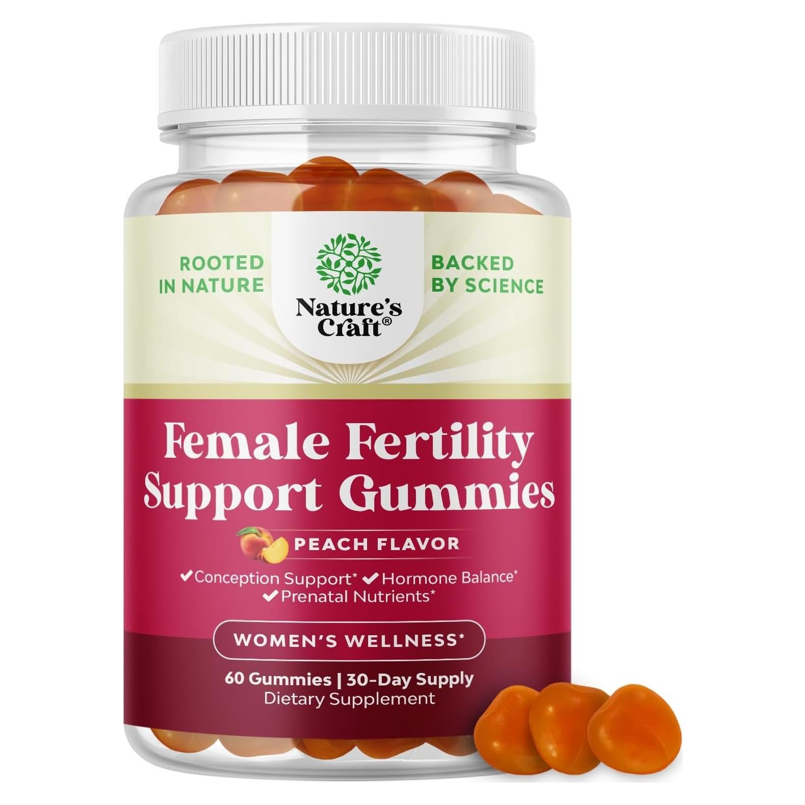 Gomitas de Fertilidad Natures Craft 30 Porciones Veganas