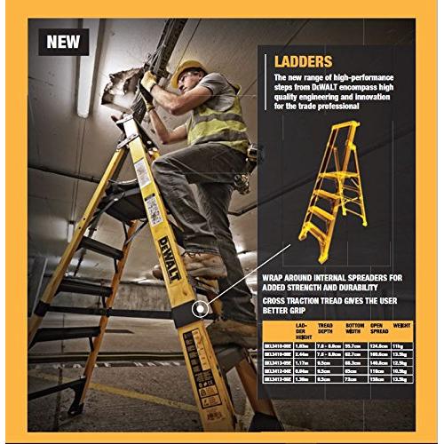 Escalera DeWalt de Fibra de Vidrio 4 Pies 375 lbs DXL3410-04