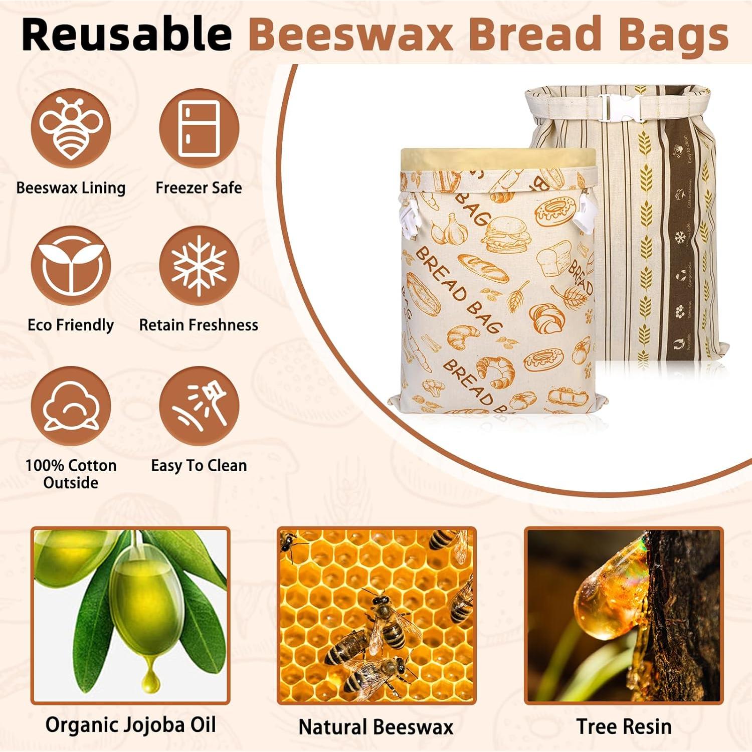 Paquete de 2 Bolsas de Cera de Abeja Essovee - Extra Grande