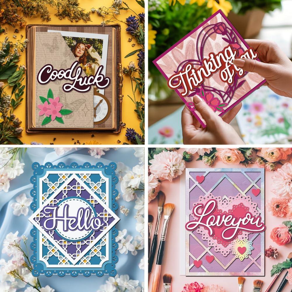 Cortes de Troquel MAYJOYDIY Palabras de Bendición 12 Piezas