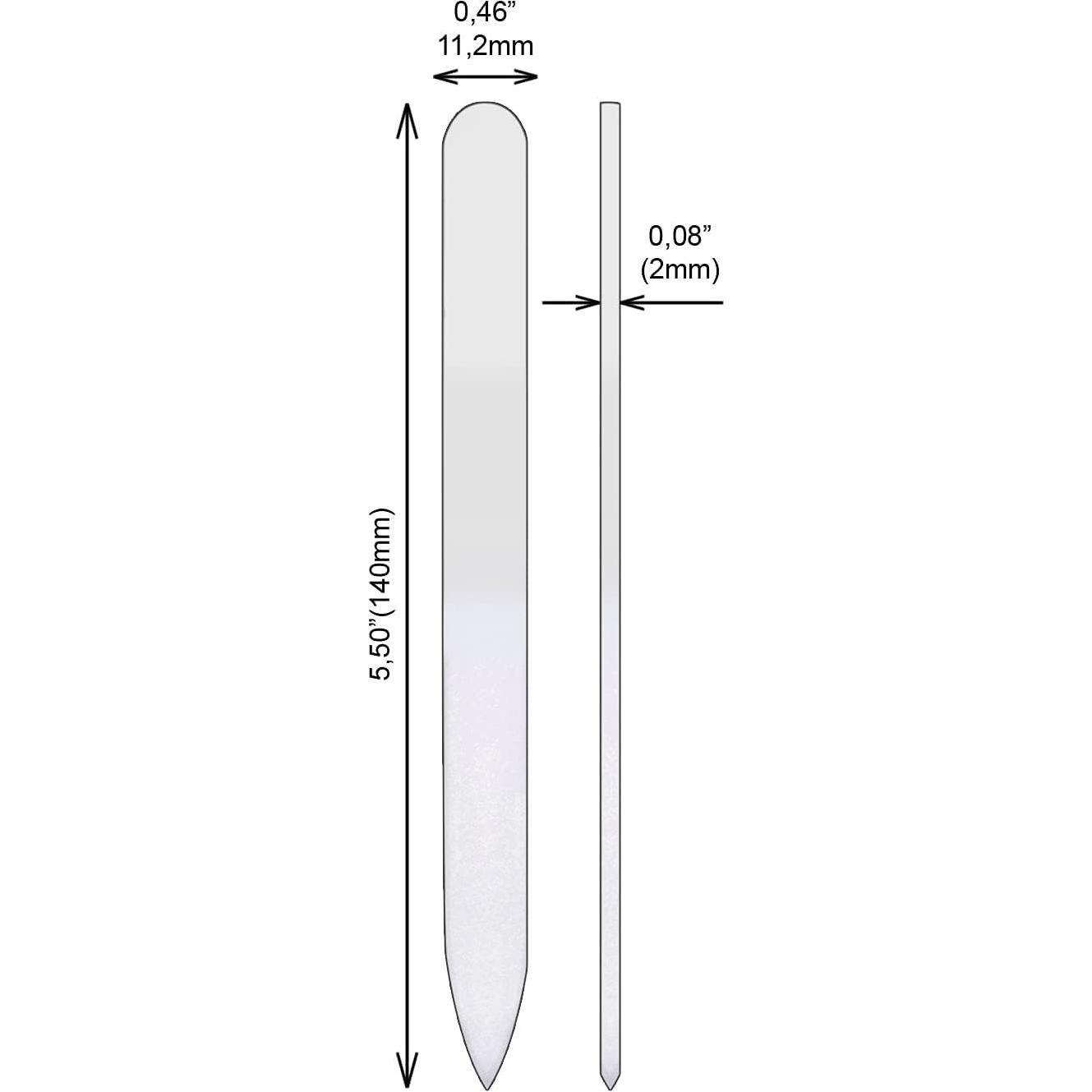 Lima de Uñas de Vidrio Fulgent World Verde 140mm