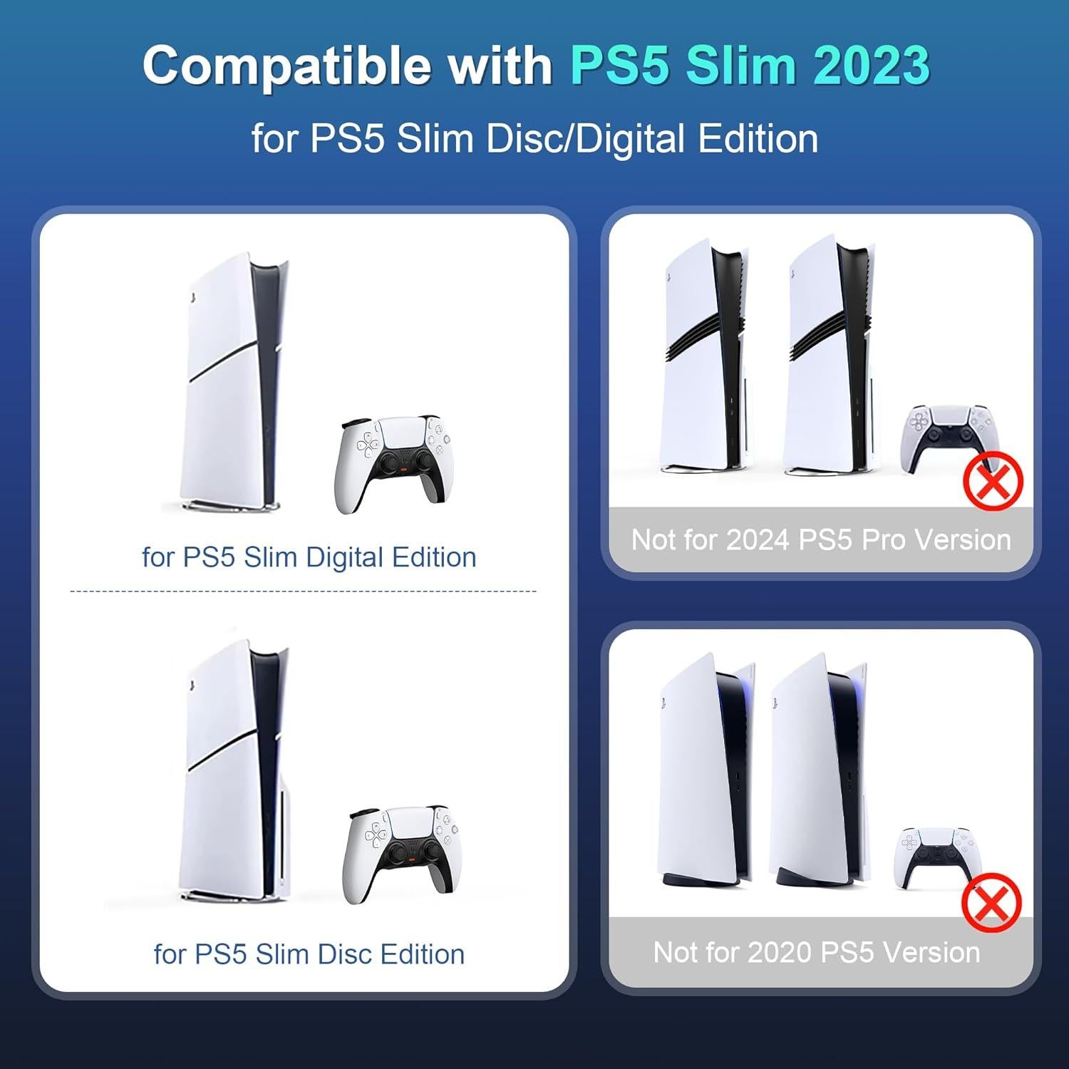 Funda Dura STARTRC para PS5 Slim 2023, Impermeable y Segura