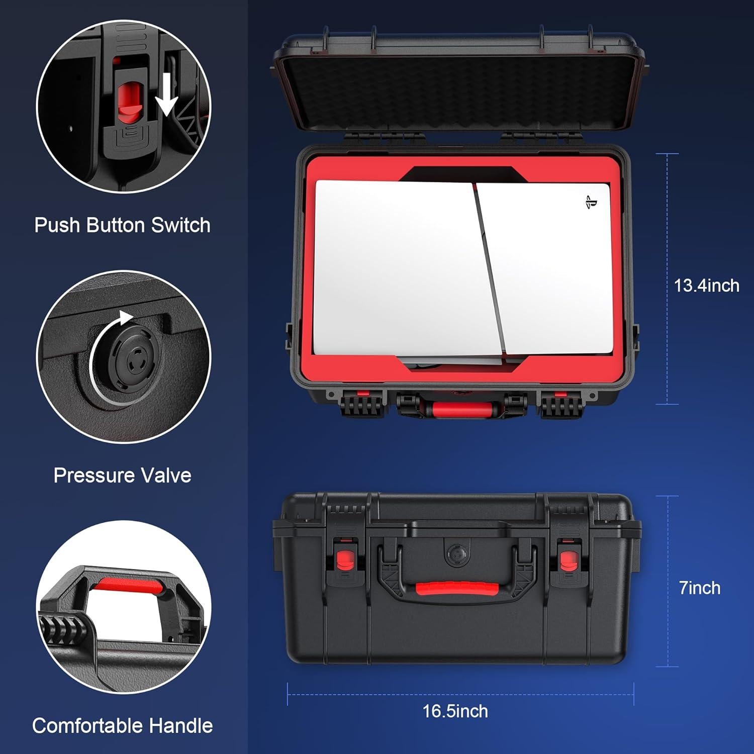 Funda Dura STARTRC para PS5 Slim 2023, Impermeable y Segura