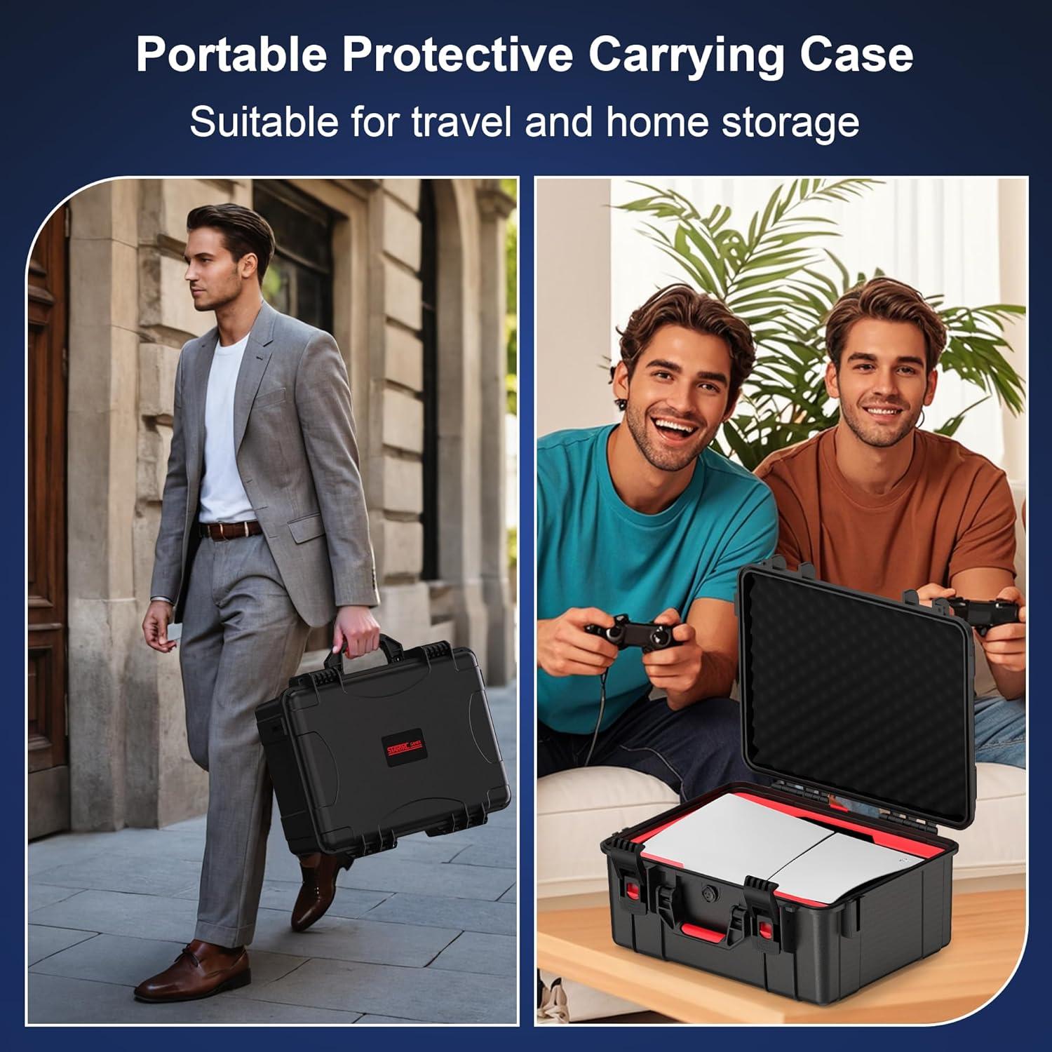 Funda Dura STARTRC para PS5 Slim 2023, Impermeable y Segura