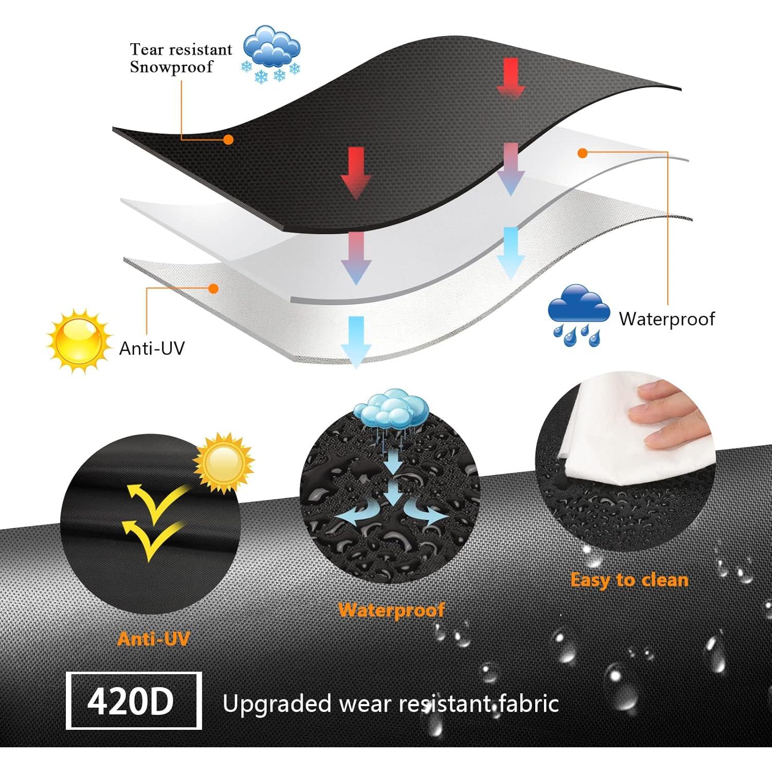 Cubierta de Parrilla BBQ Aoretic 22 Pulgadas Impermeable