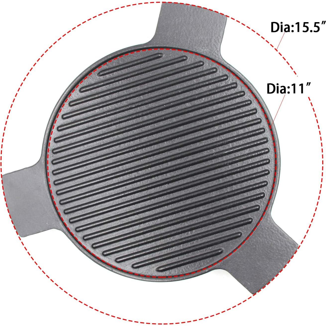 Plato de Hierro Fundido Hongso 15.5" para Parrilla Kamado