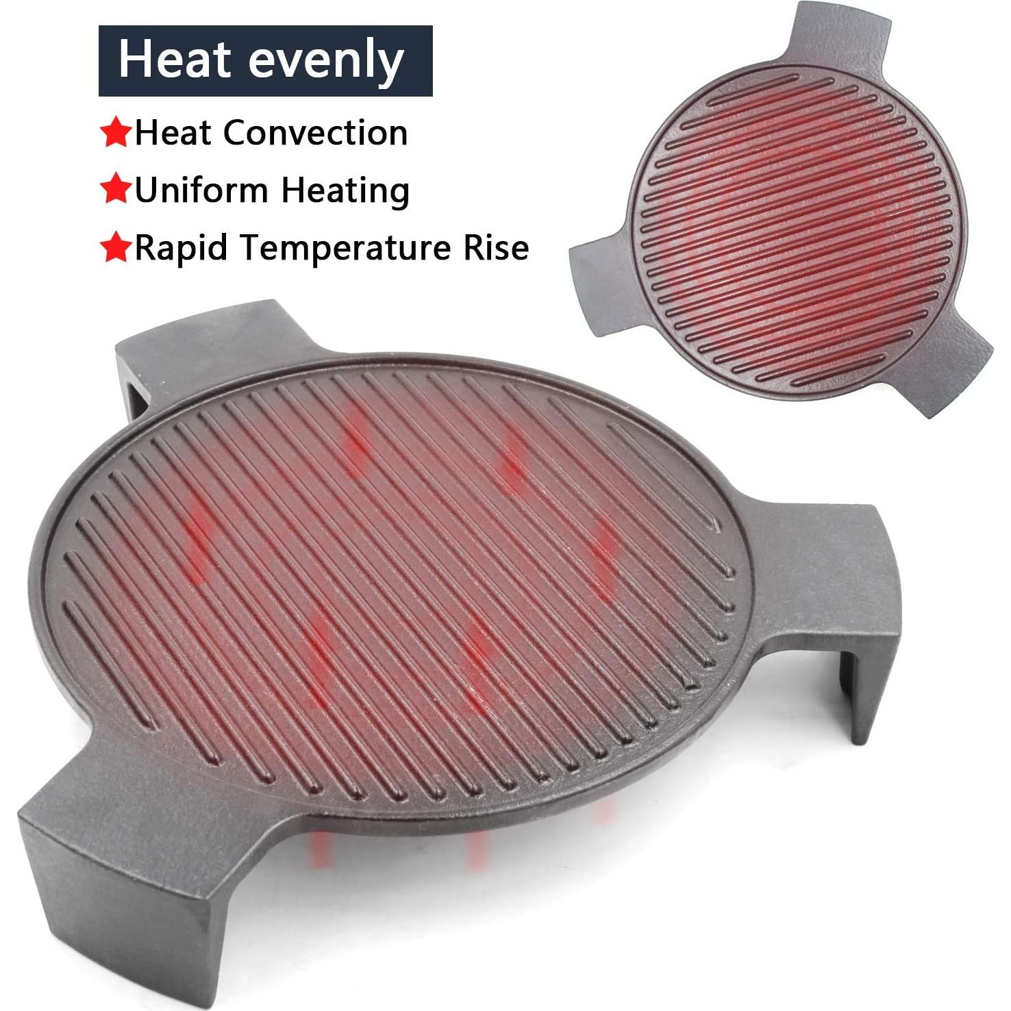 Plato de Hierro Fundido Hongso 15.5" para Parrilla Kamado