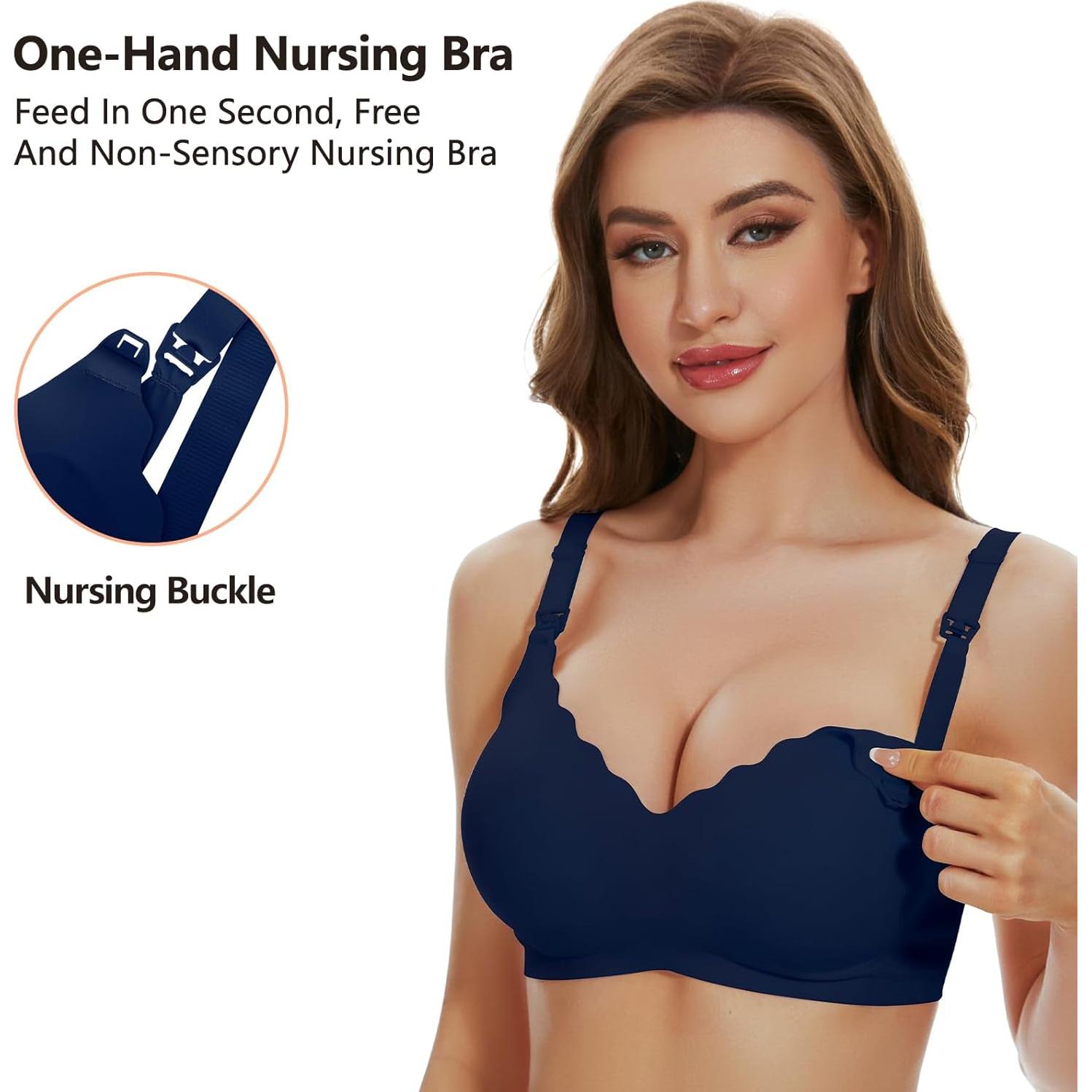 Pack de 3 Sujetadores de Lactancia Sin Costuras Maternidad