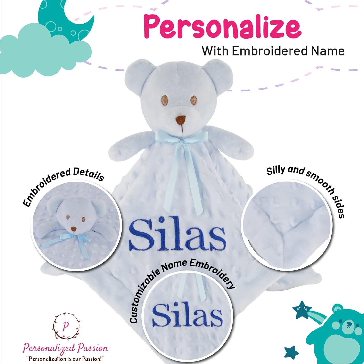 Manta de Seguridad Personalizada Pasi&oacute;n Personalizada - Osito Azul