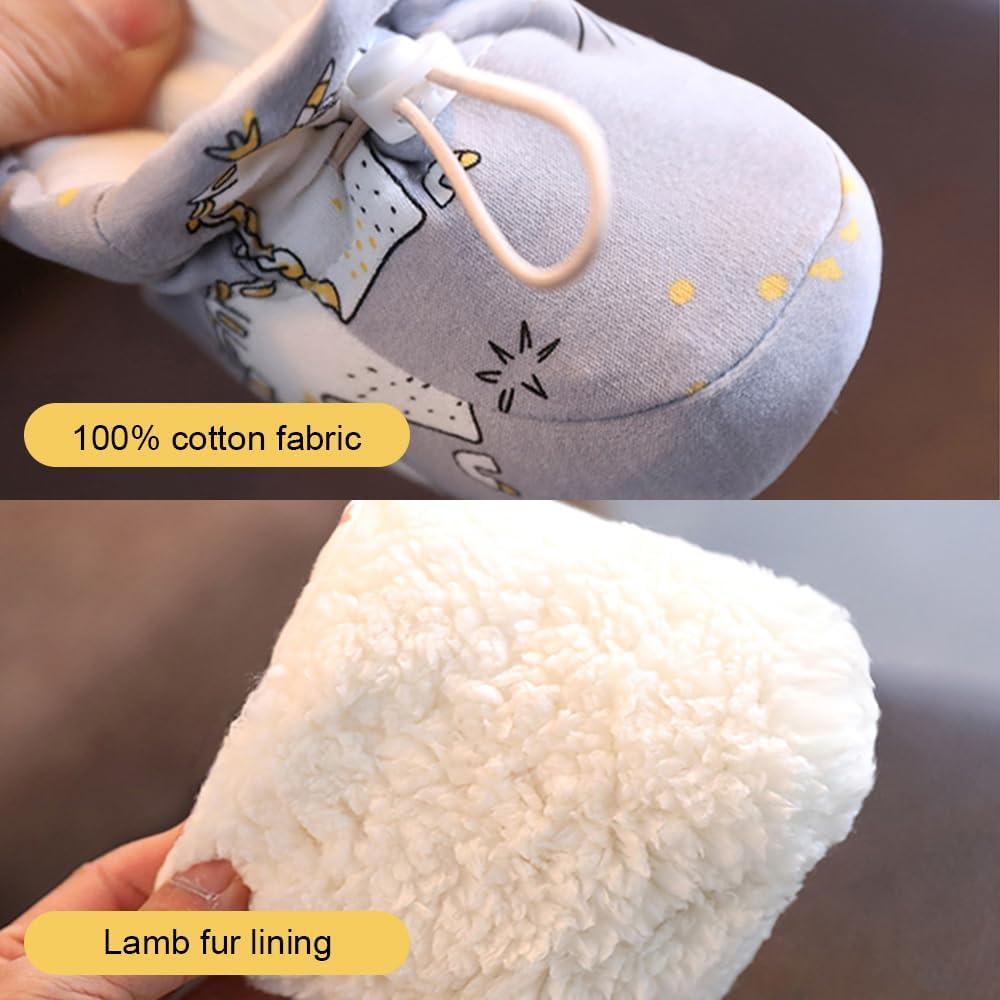 Botas de Bebé Pousbo de Piel Cálida 0-6 Meses Gris