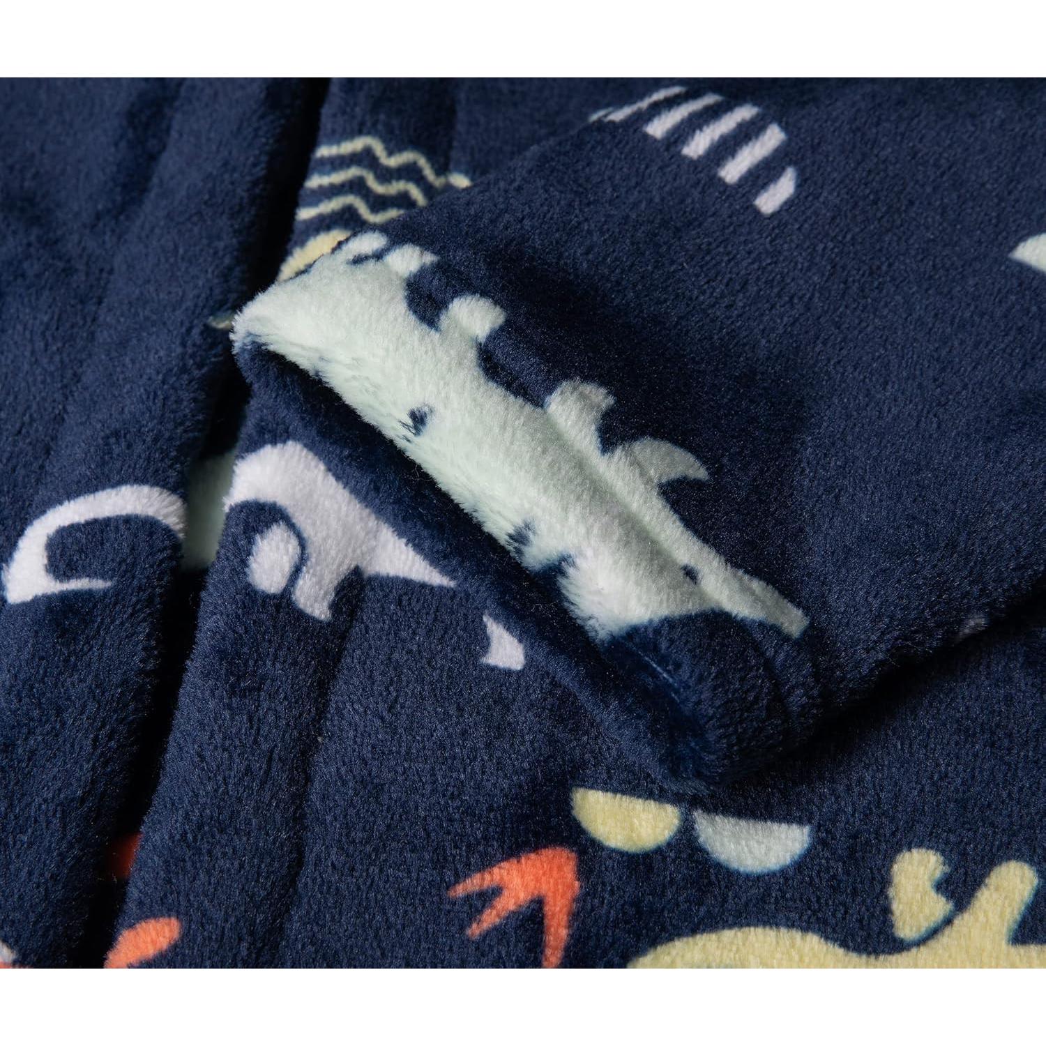 Bata de felpa con capucha para niños CROOUTN 2-3T Dinosaurio