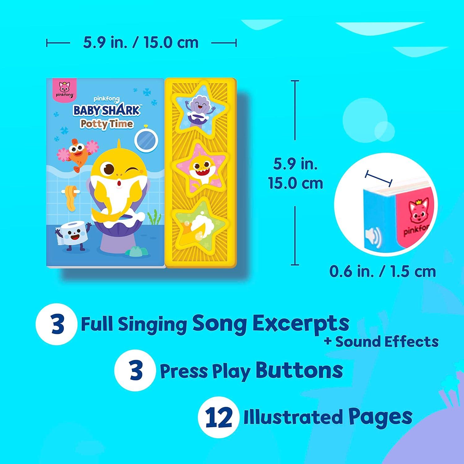 Libro Interactivo de Sonido Baby Shark Pinkfong 1-5 Años