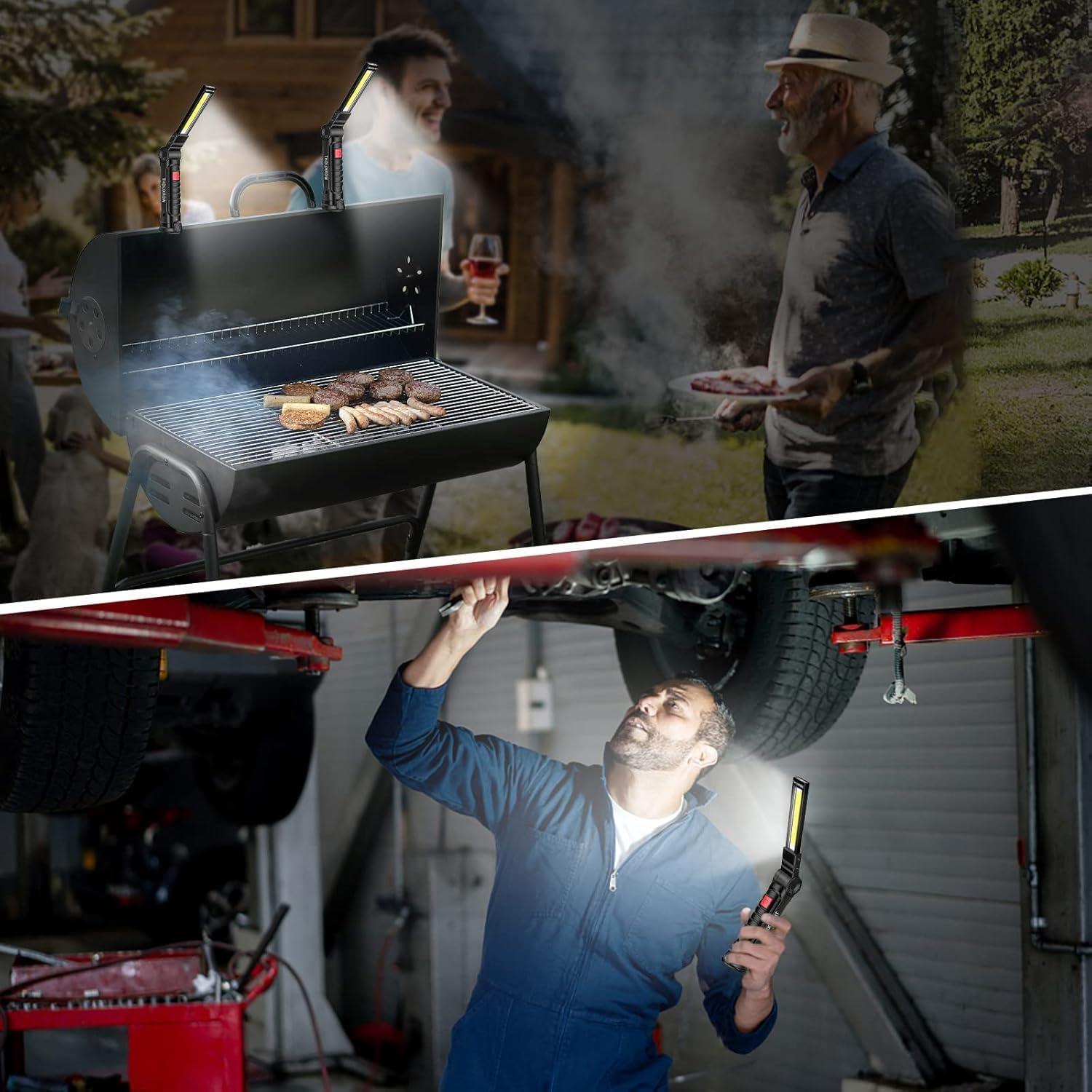 Luz de Trabajo LED Recargable UNUSROOM 3PCS 1200 Lúmenes