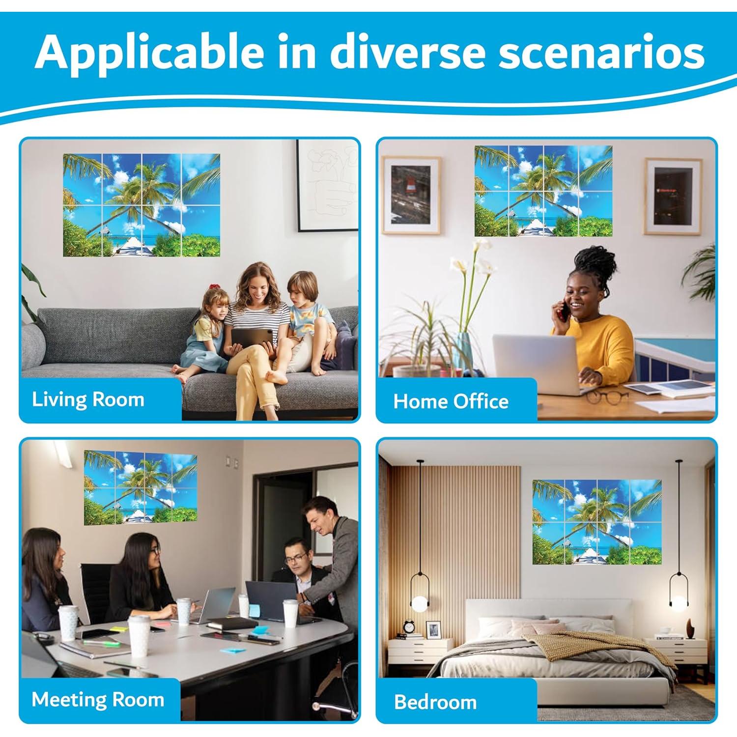 Paneles Acústicos Decorativos ArtPeazy 48x32 cm Playa Tropical