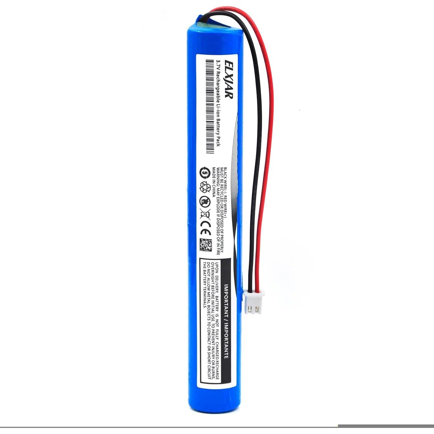 Batería recargable 3.7V 4000mAh Li-ion Elxjar 2-Pack JST