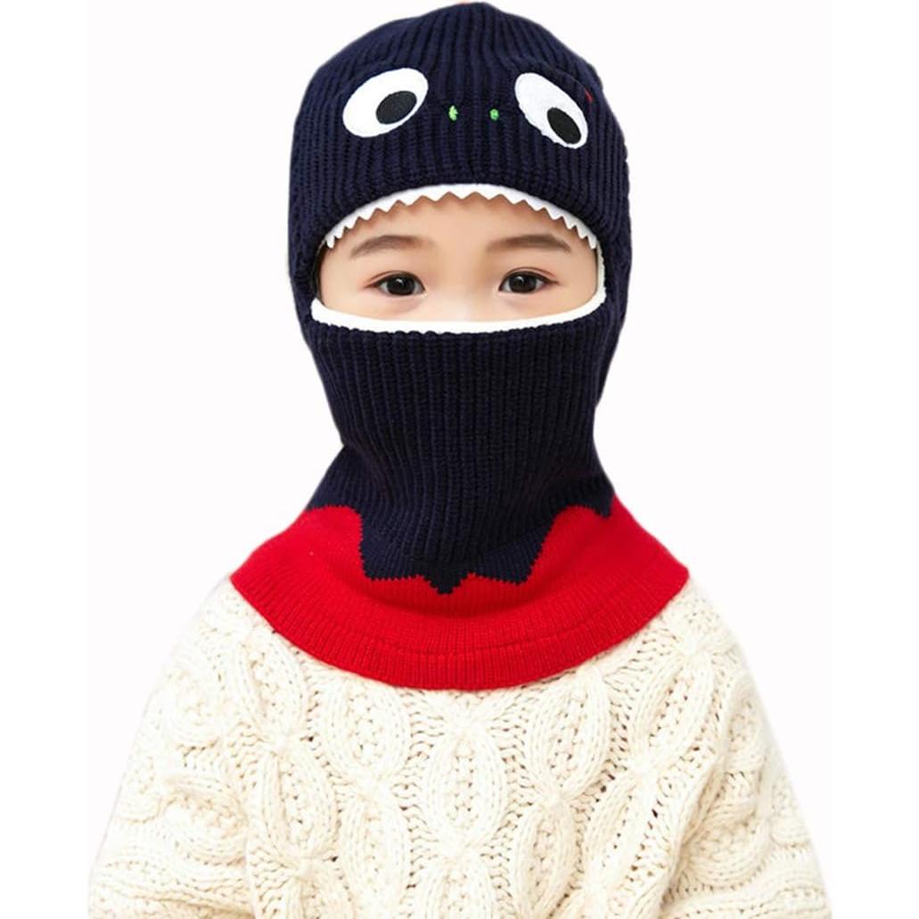 Gorro de Invierno Dinosaurio para Niños con Bufanda y Orejeras