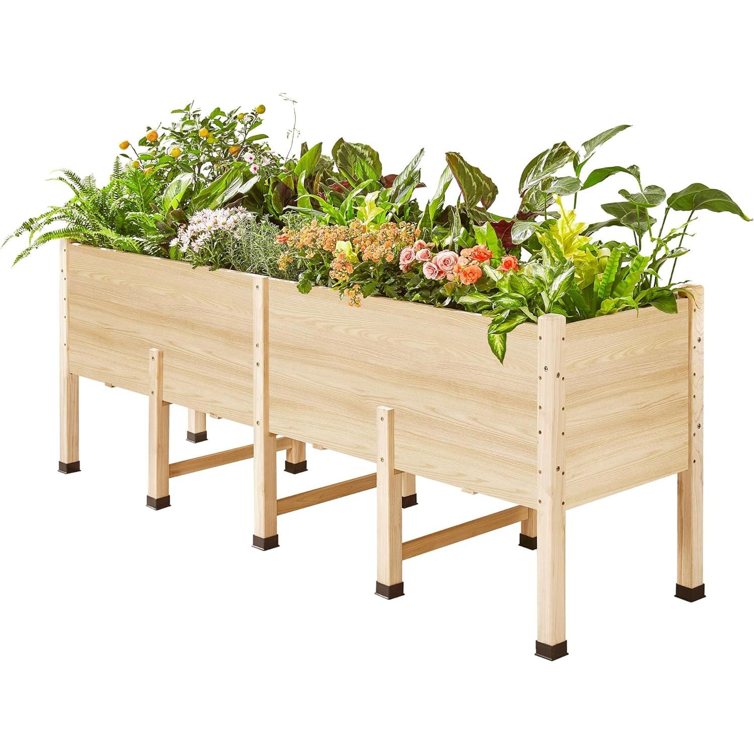 Cama de Jardín Elevada Amerlife 8x2 pies con Drenaje