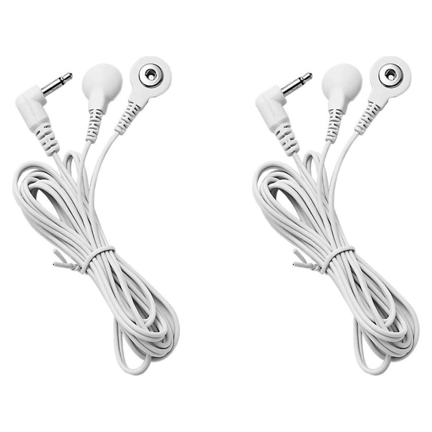 Cables de Electrodos TENS 3.5mm ASTec - Paquete de 2