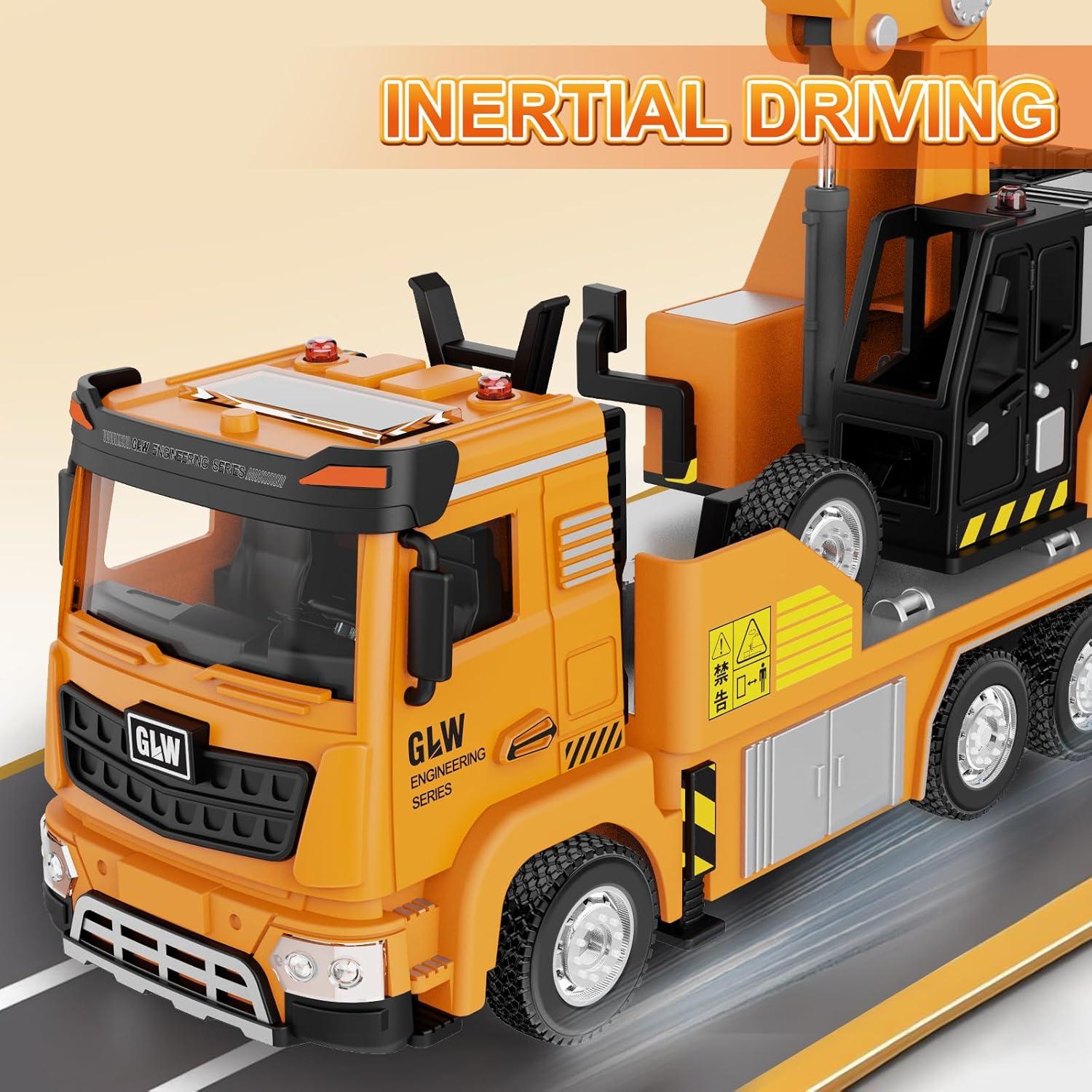 Excavadora Grande GLW 1:40 con Luces y Sonidos - Juguete Educativo