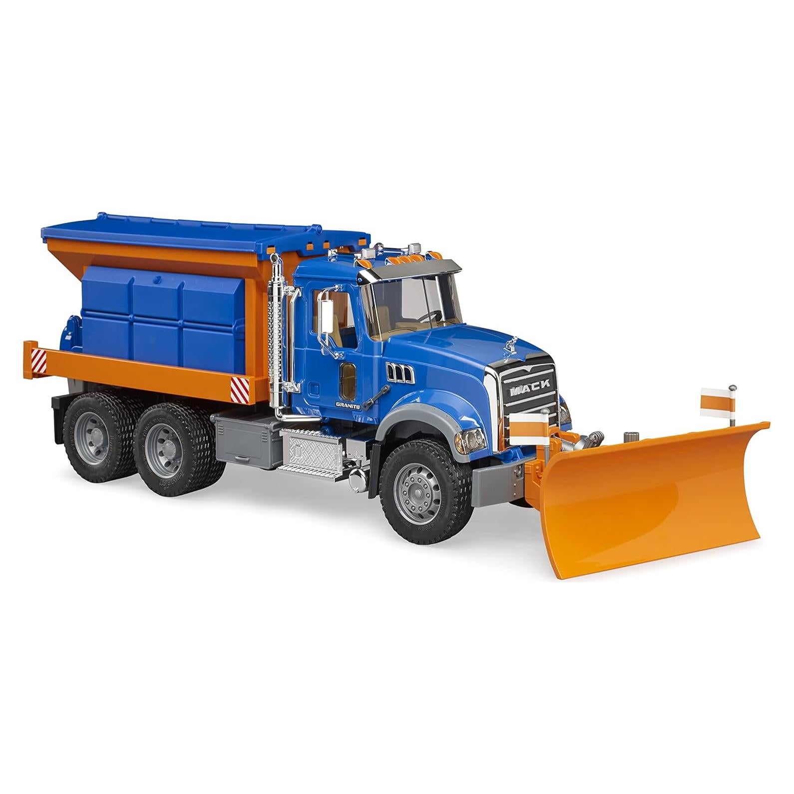 Camión Bruder MACK Granite Servicio Invierno con Desbrozadora