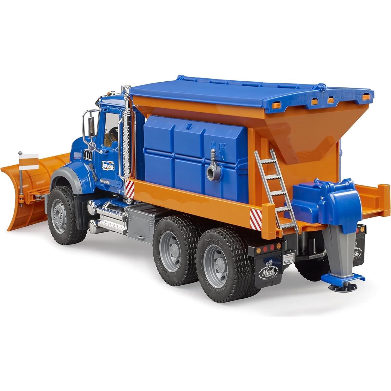 Camión Bruder MACK Granite Servicio Invierno con Desbrozadora