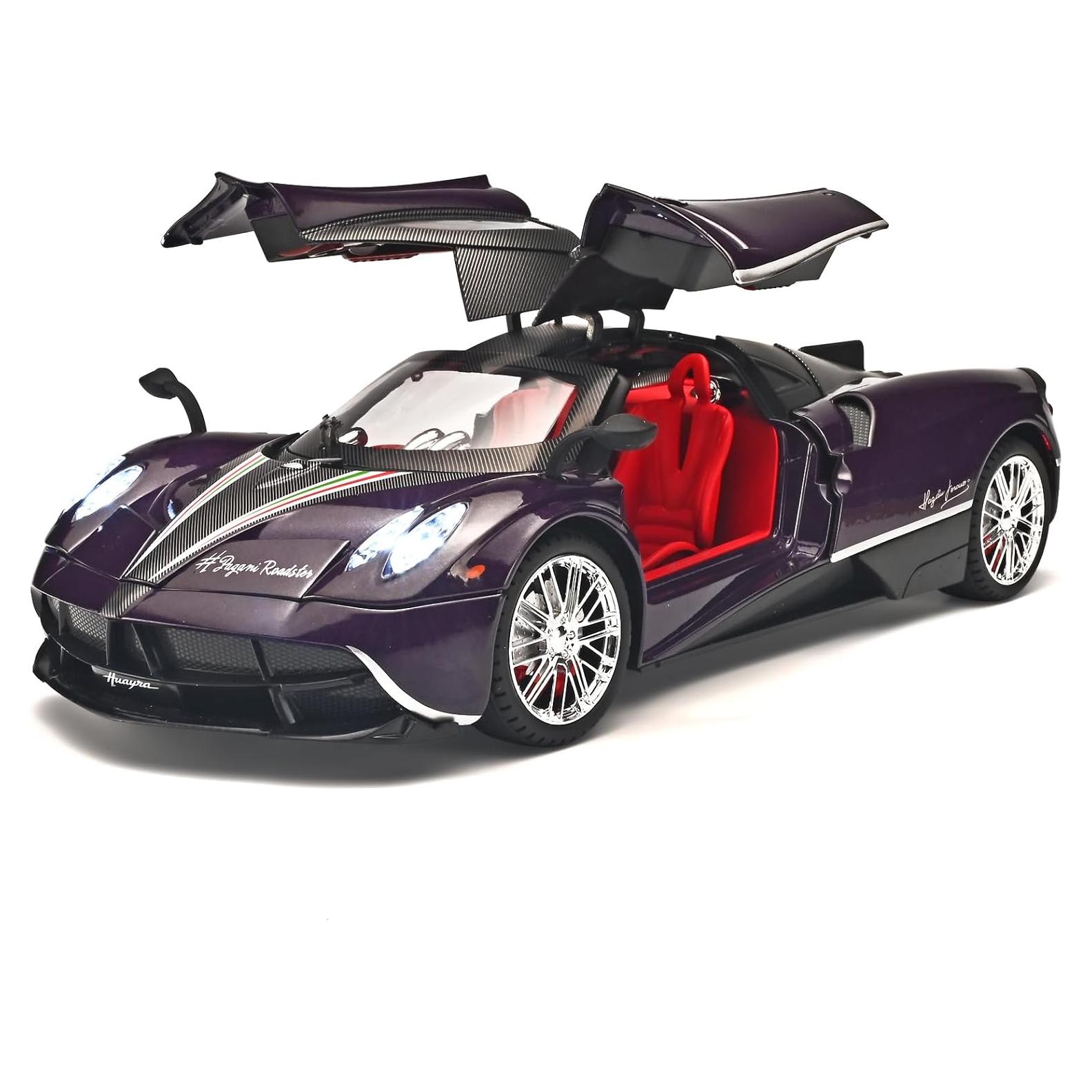 Coche de Juguete a Escala 1:18 RZAPE Pagani Huayra Púrpura