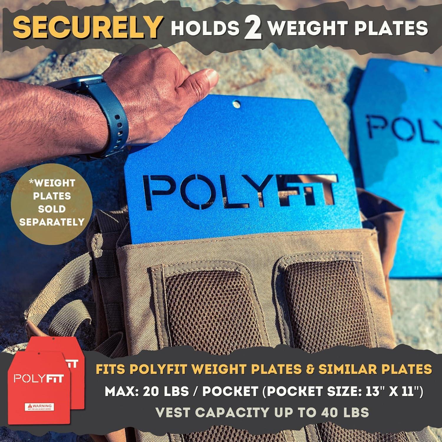 Chaleco con Peso Ajustable Polyfit para Entrenamiento 18 kg