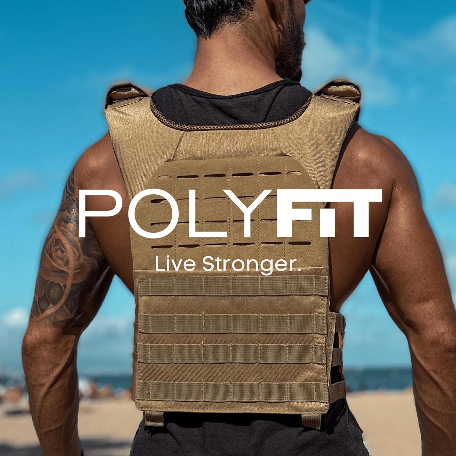 Chaleco con Peso Ajustable Polyfit para Entrenamiento 18 kg