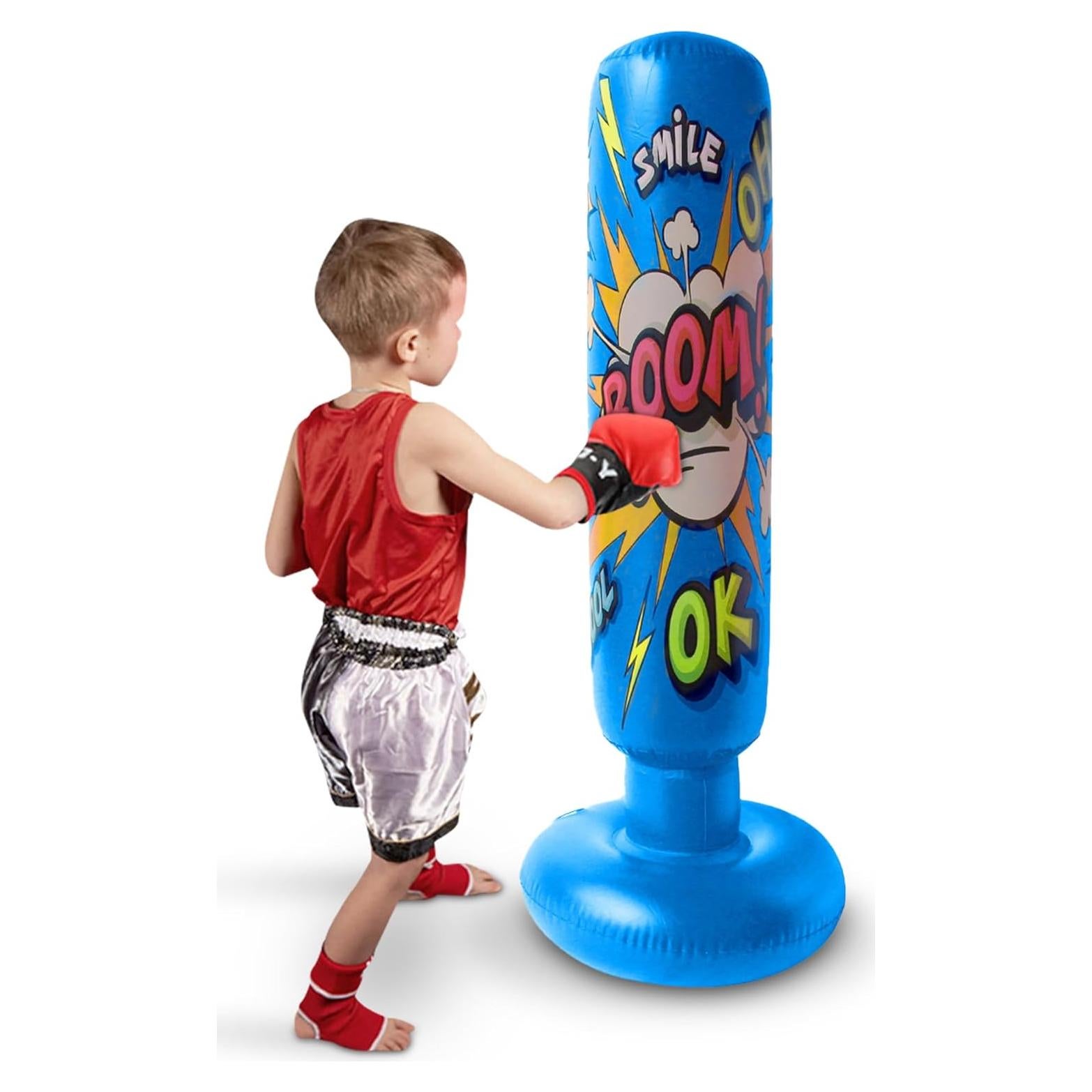 Saco de Boxeo Inflable Baiao 66cm x 120cm para Niños