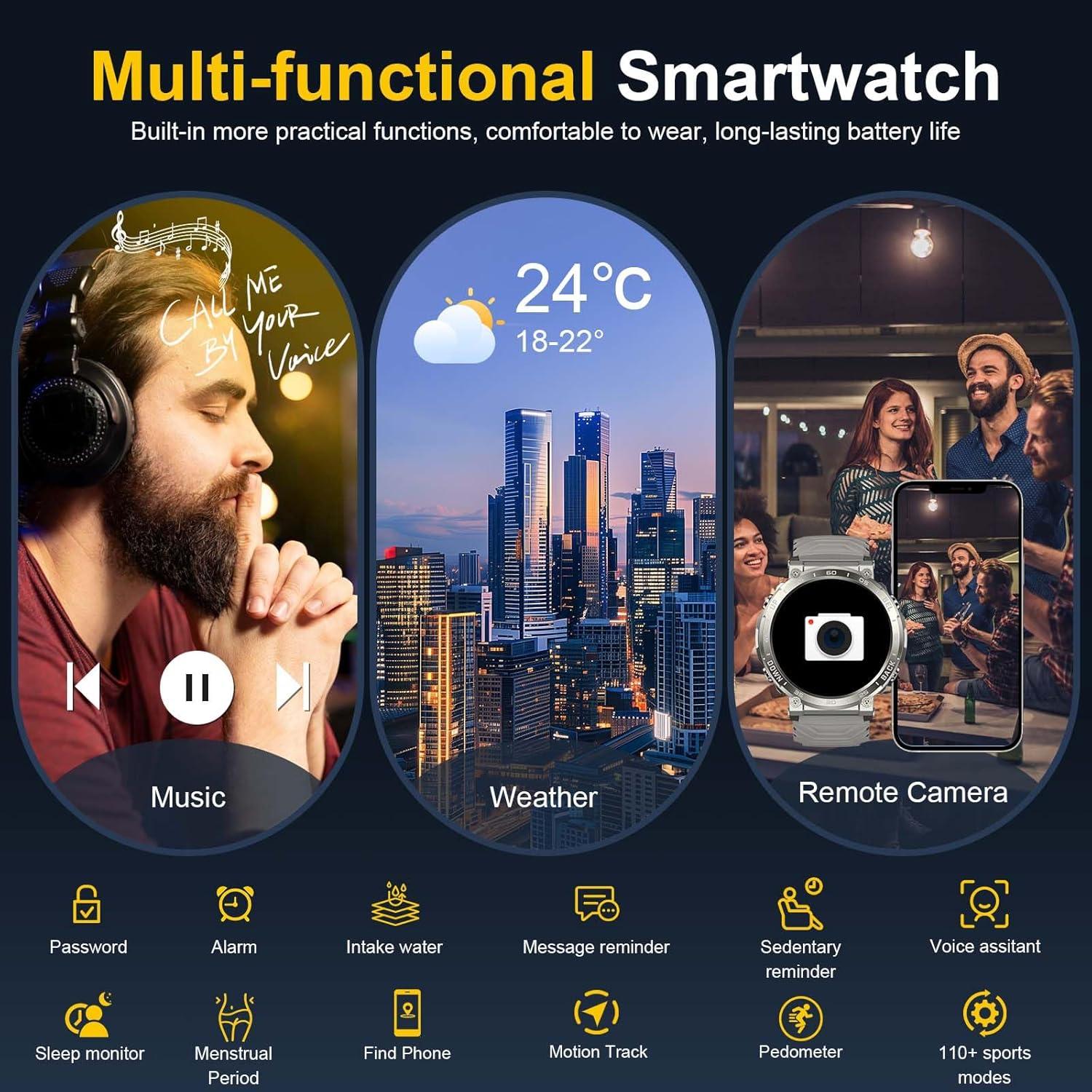 Reloj Inteligente Militar PYRODUM S56 Ultra 1.52" 5ATM