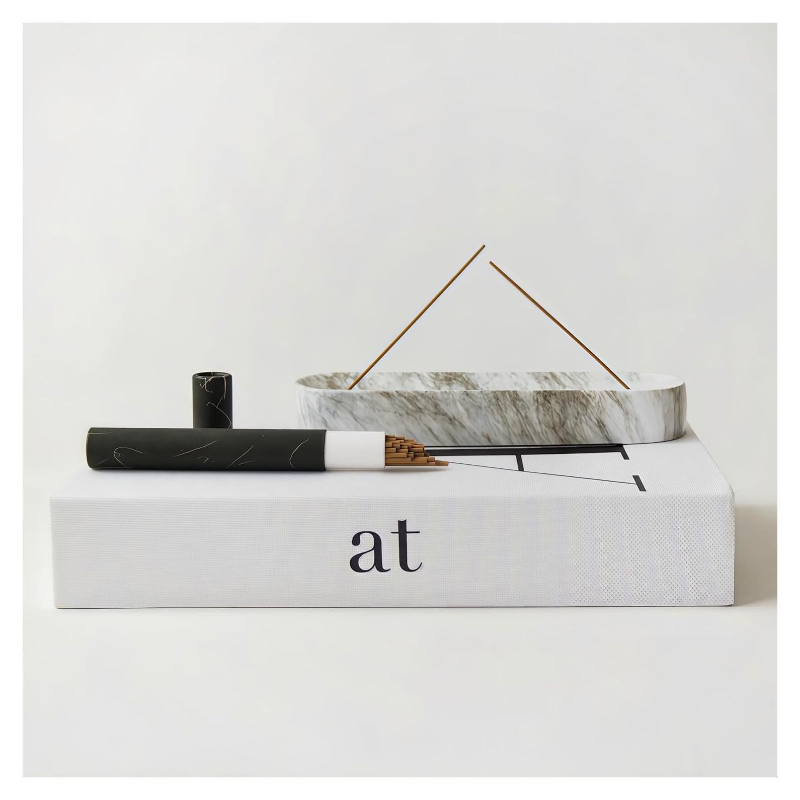 Soporte de Incienso de Concreto Liandxy 18 cm Gris