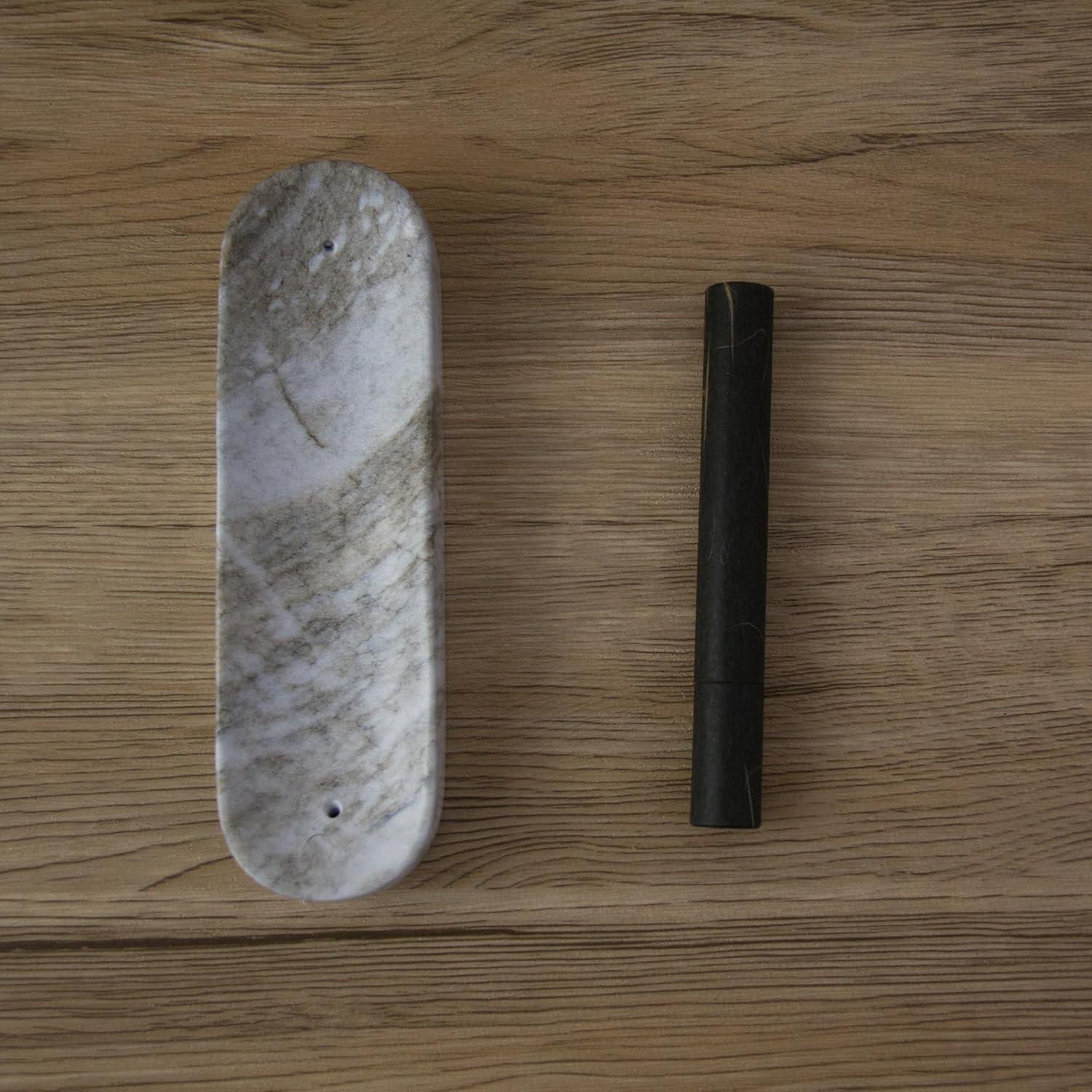 Soporte de Incienso de Concreto Liandxy 18 cm Gris