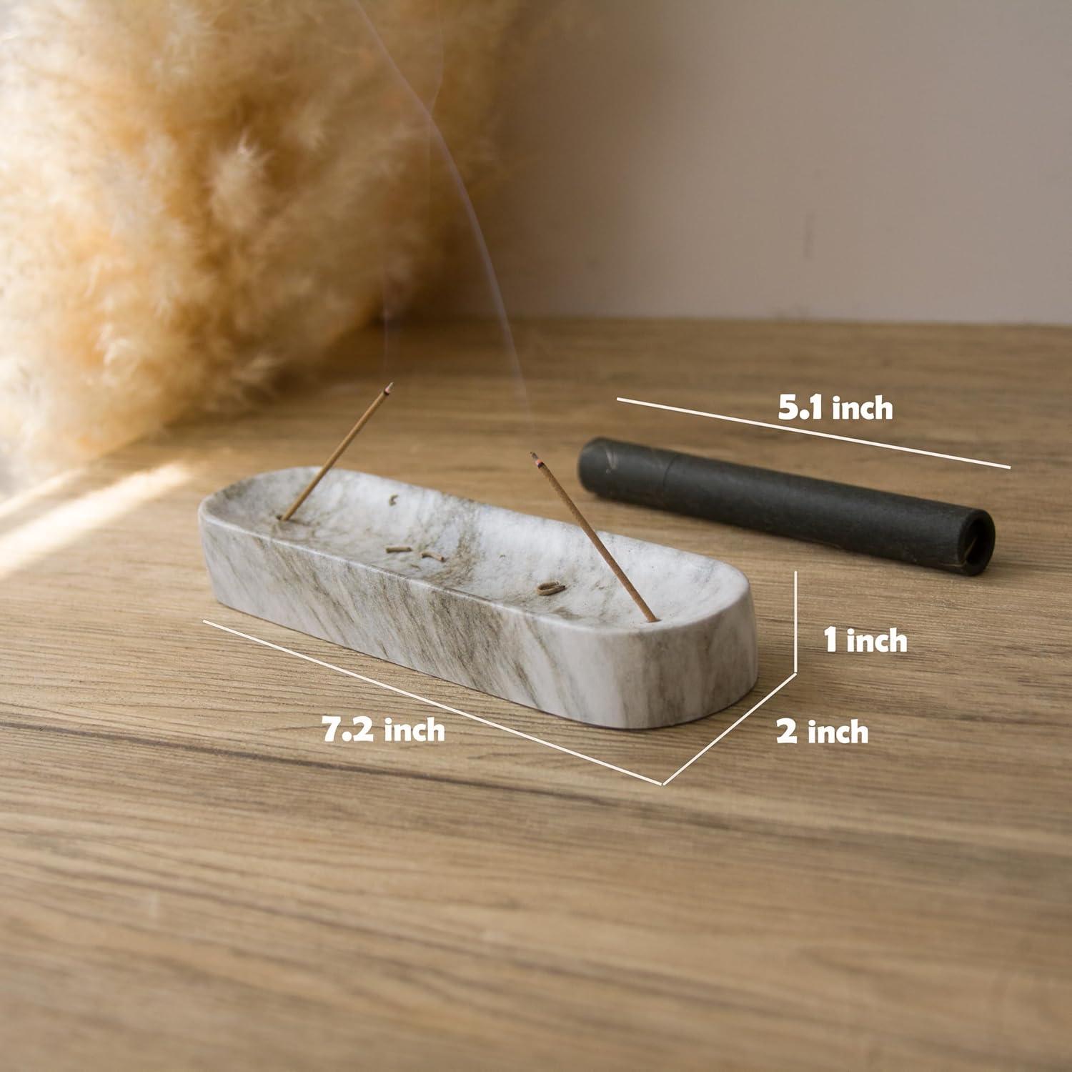 Soporte de Incienso de Concreto Liandxy 18 cm Gris