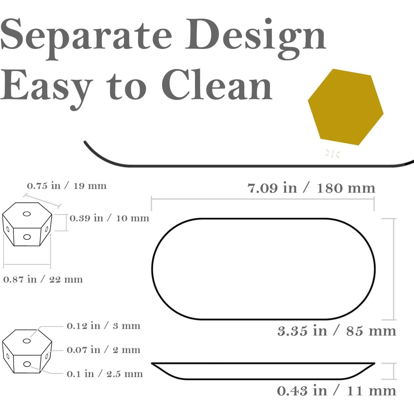 Soporte de Incienso Minimalista ME AND MR. LEO - Plata 17.8x8.3 cm