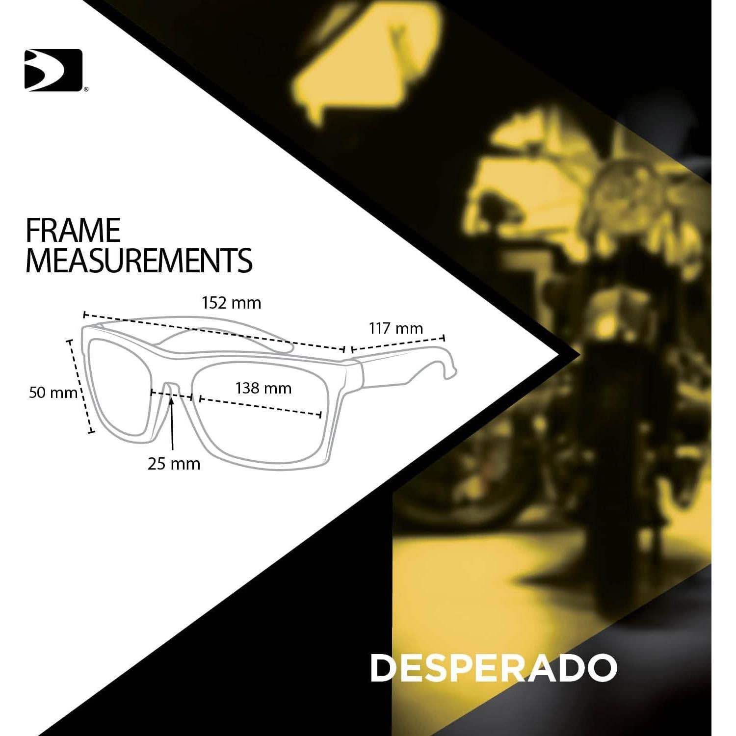 Gafas de Rendimiento Bobster Desperado - Antivaho - Negro