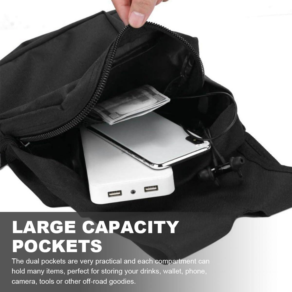 Bolsa de Tanque de Motocicleta Wevdn Impermeable Verde Militar