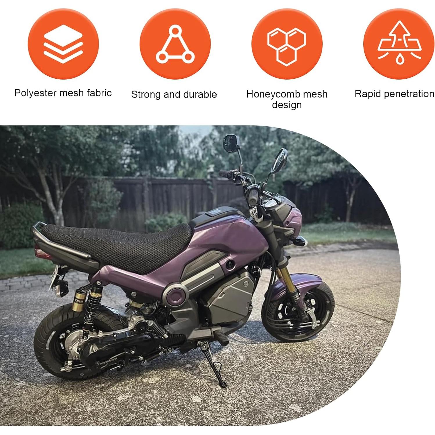 Cubierta de Asiento de Motocicleta Opuweiy 55x75cm Antideslizante