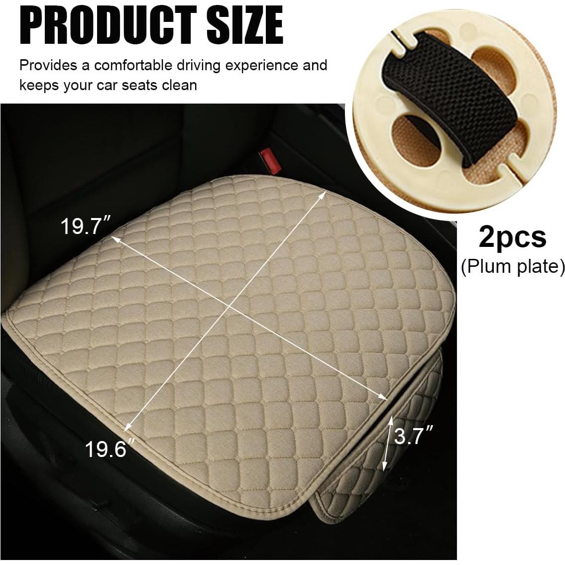 Funda de Asiento de Coche Povtii Beige Ajuste Universal