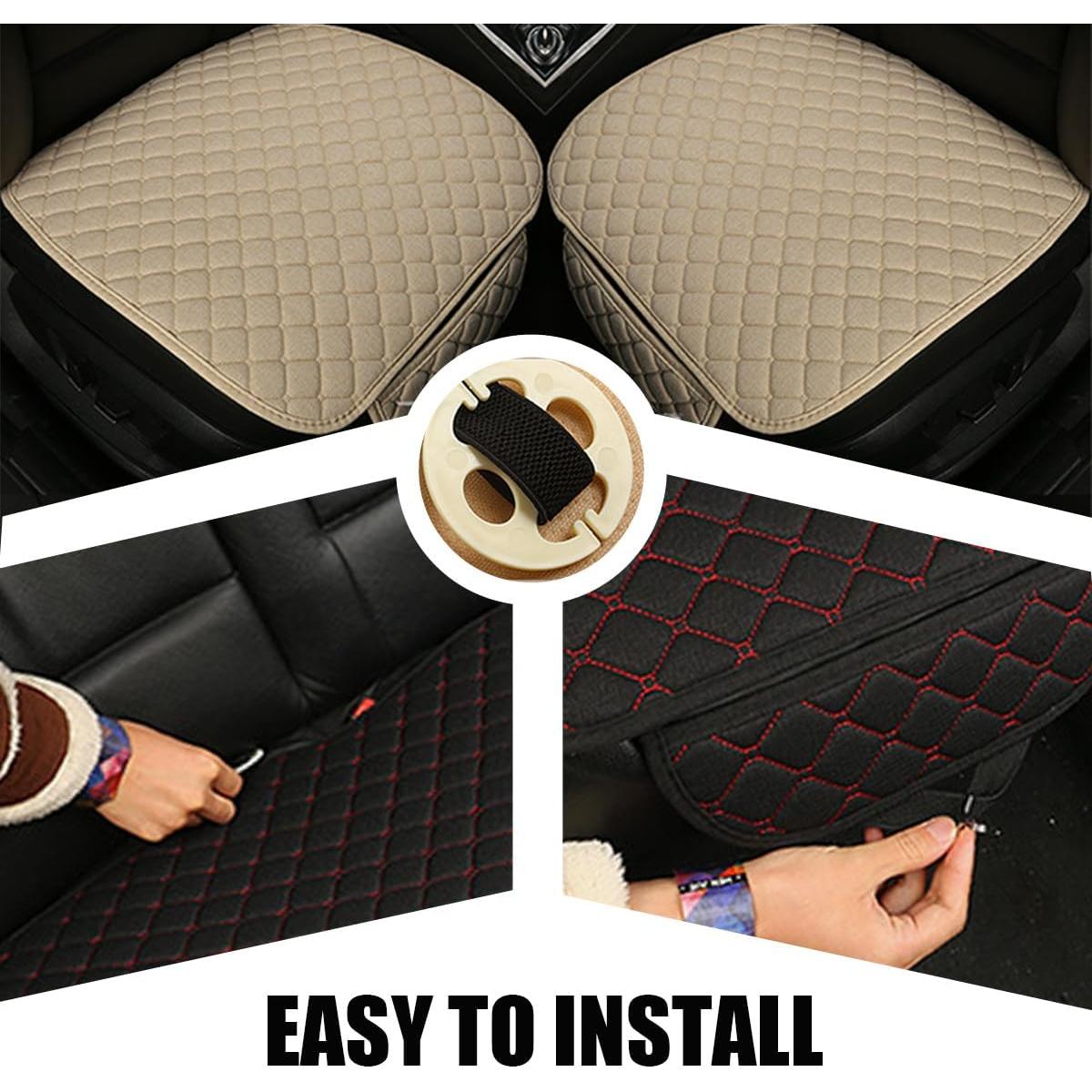 Funda de Asiento de Coche Povtii Beige Ajuste Universal