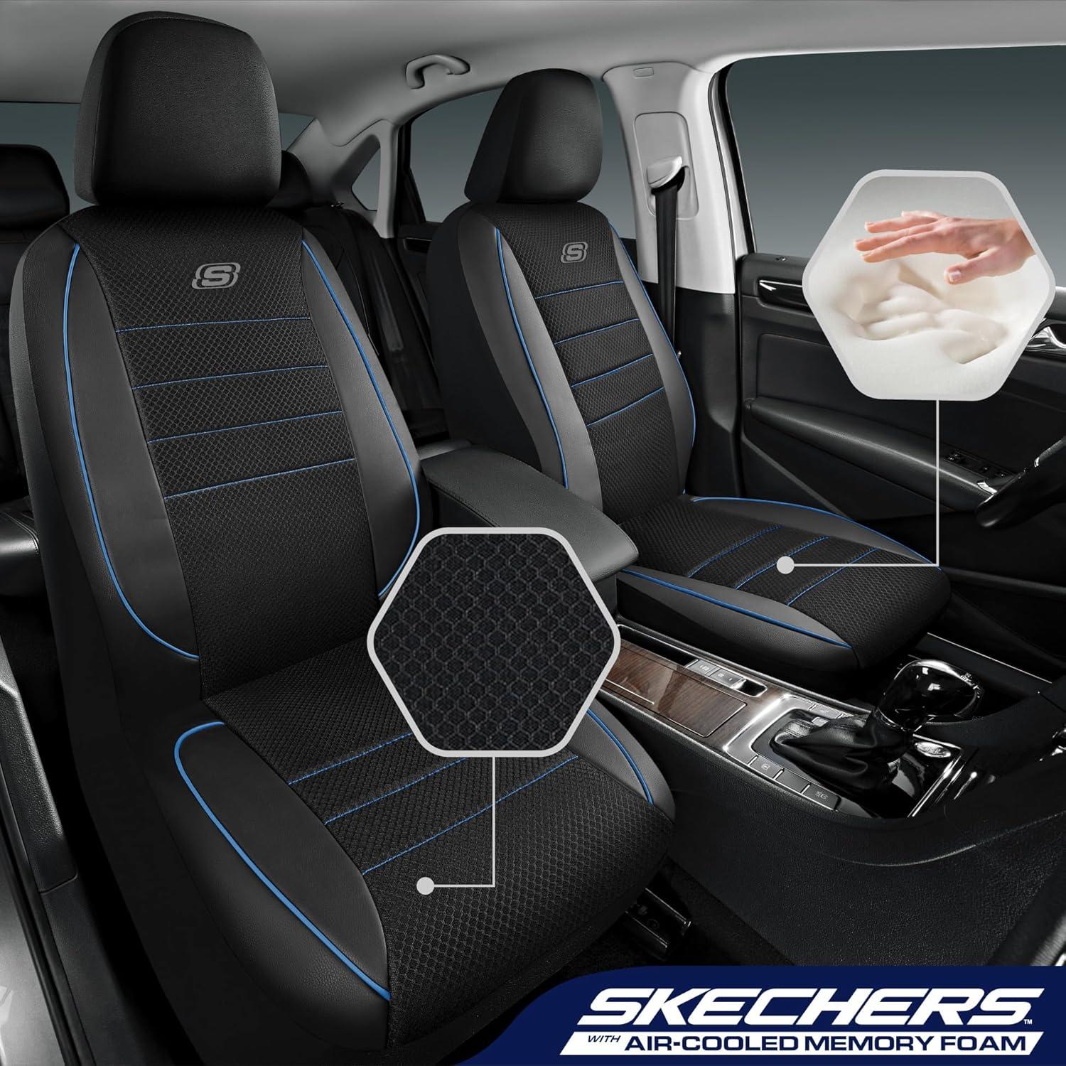 Funda de Asiento Skechers con Espuma de Memoria - Azul