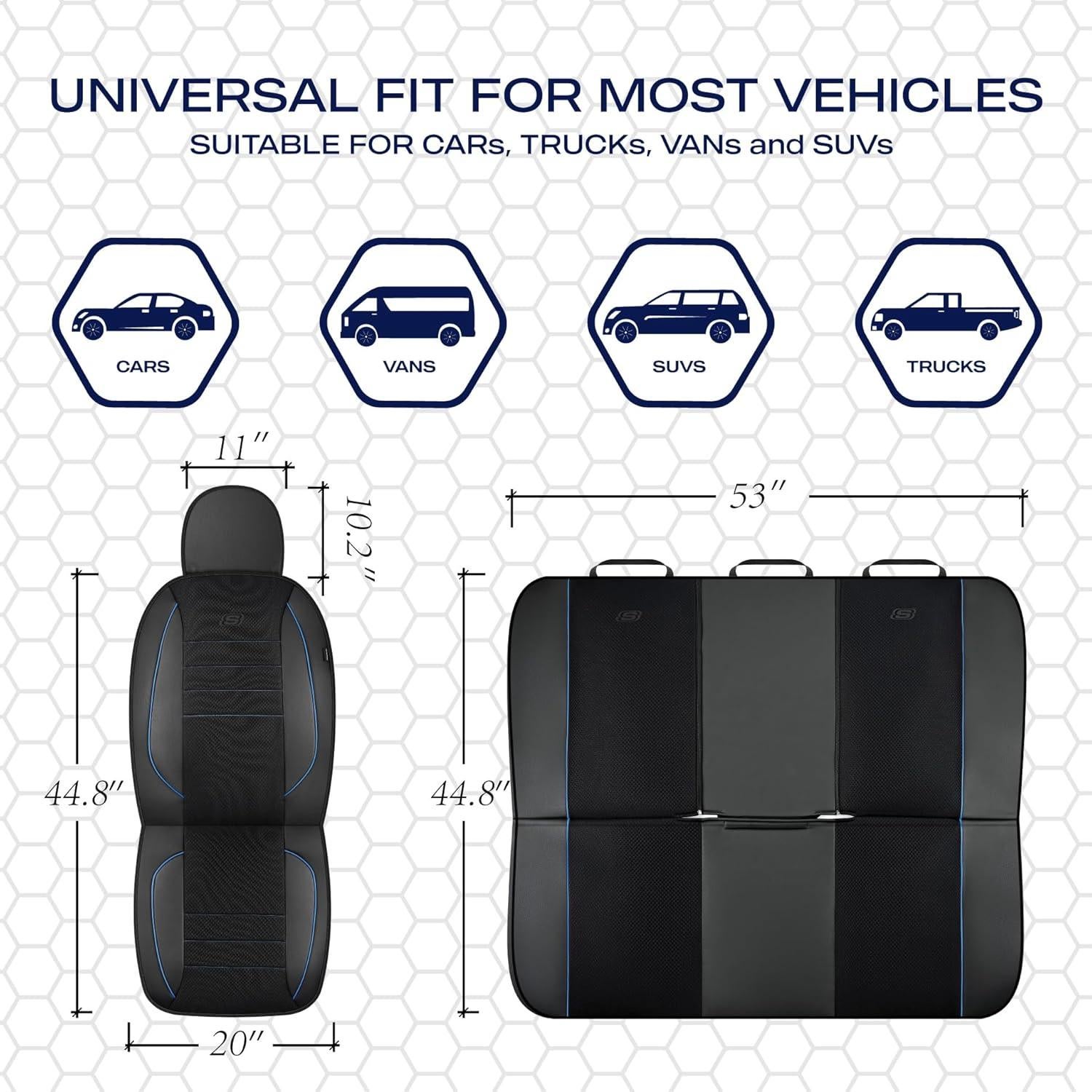 Funda de Asiento Skechers con Espuma de Memoria - Azul