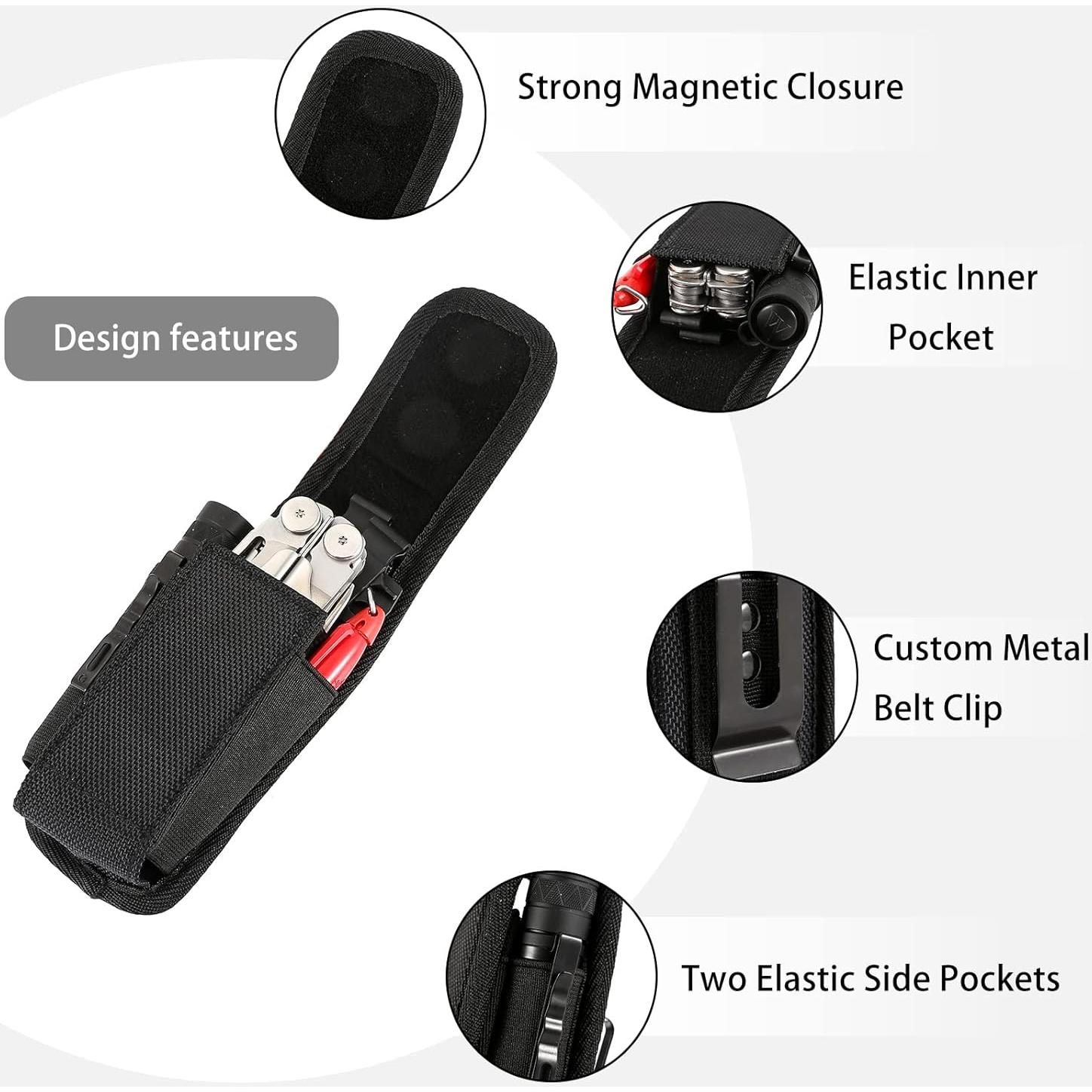 Funda para Multiherramienta HERSENT EDC 12.7 cm Negro